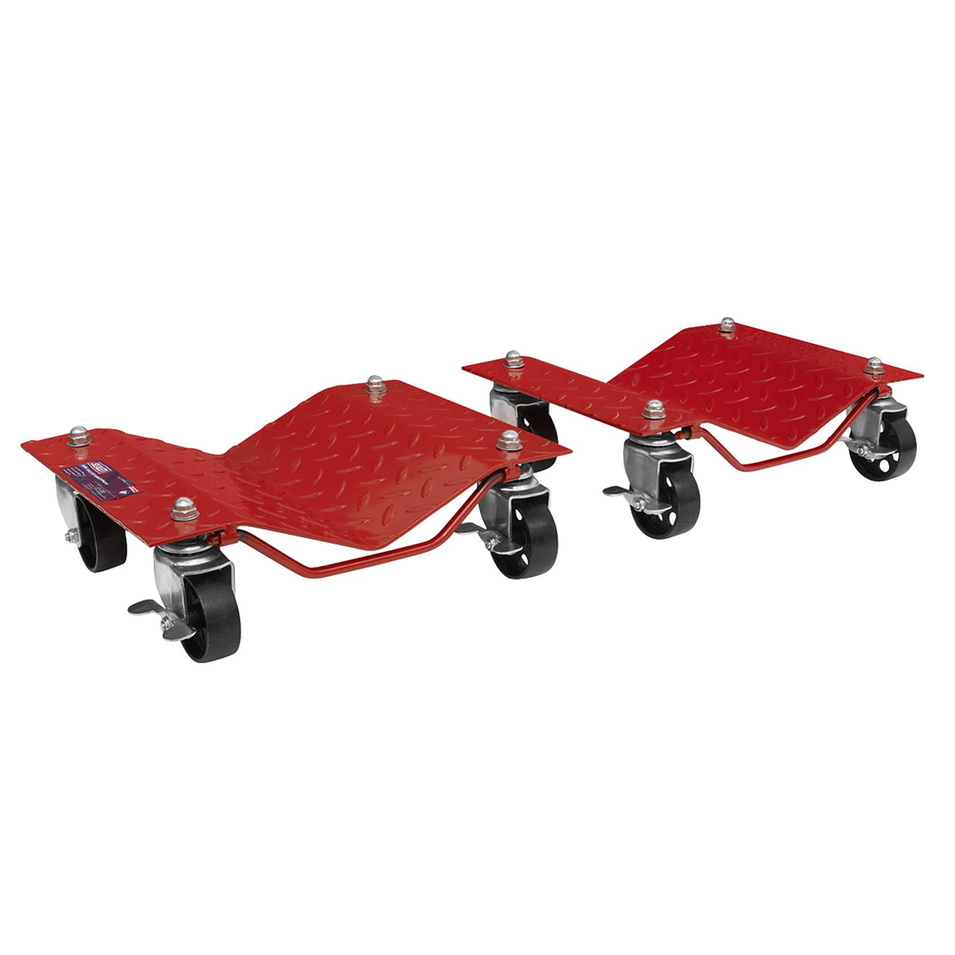 Wheel Dolly Set 680kg Capacity. steel-plate with rust resistant finish.Sealey