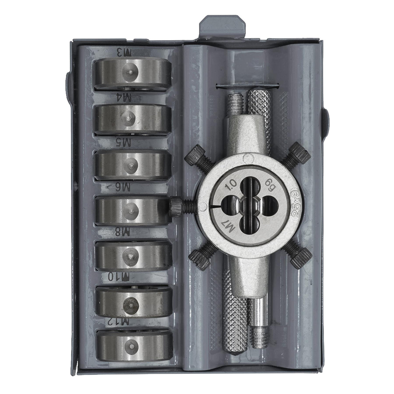 Sealey Tools AK3009 9 Piece Split Die Set M3 - M12 (Threading)