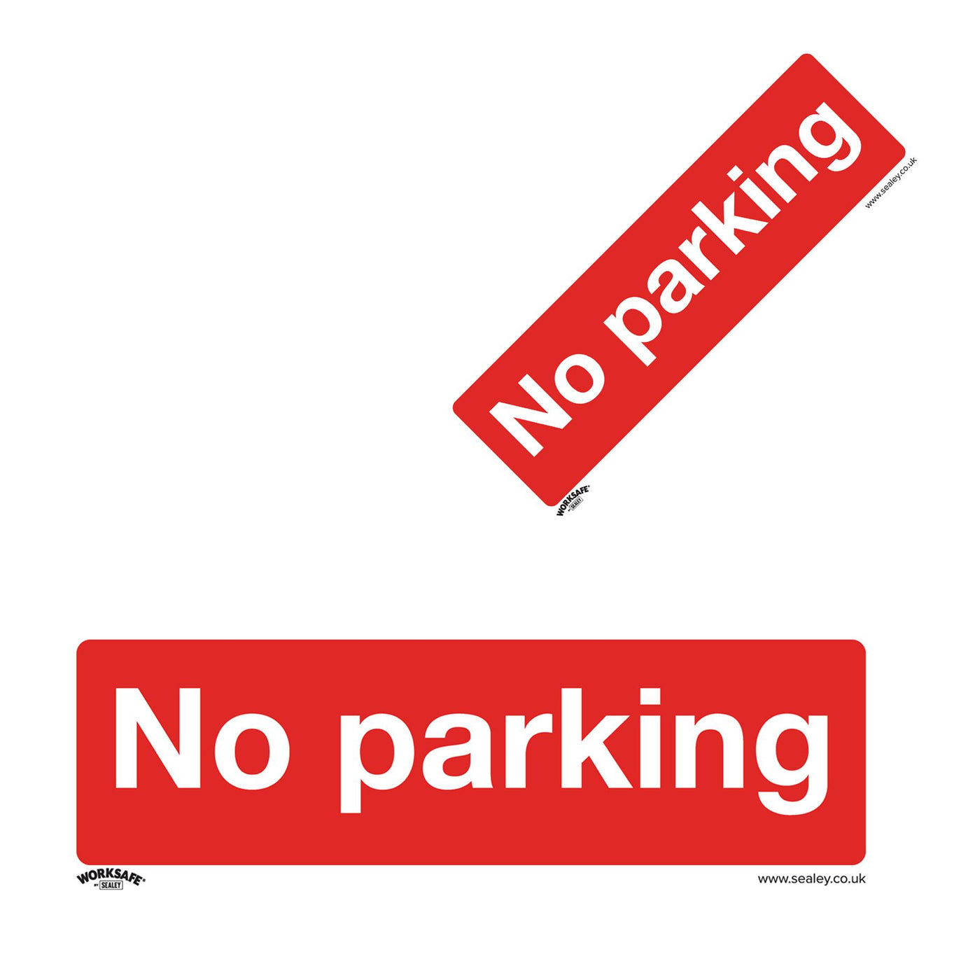 Prohibition Safety Sign - No Parking - Self-Adhesive Vinyl