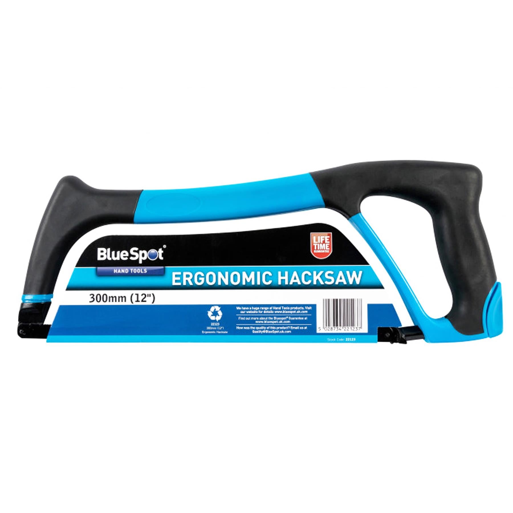 BlueSpot 300mm (12") Ergonomic Heavy Duty Hacksaw 12" Hack Saw Blade
