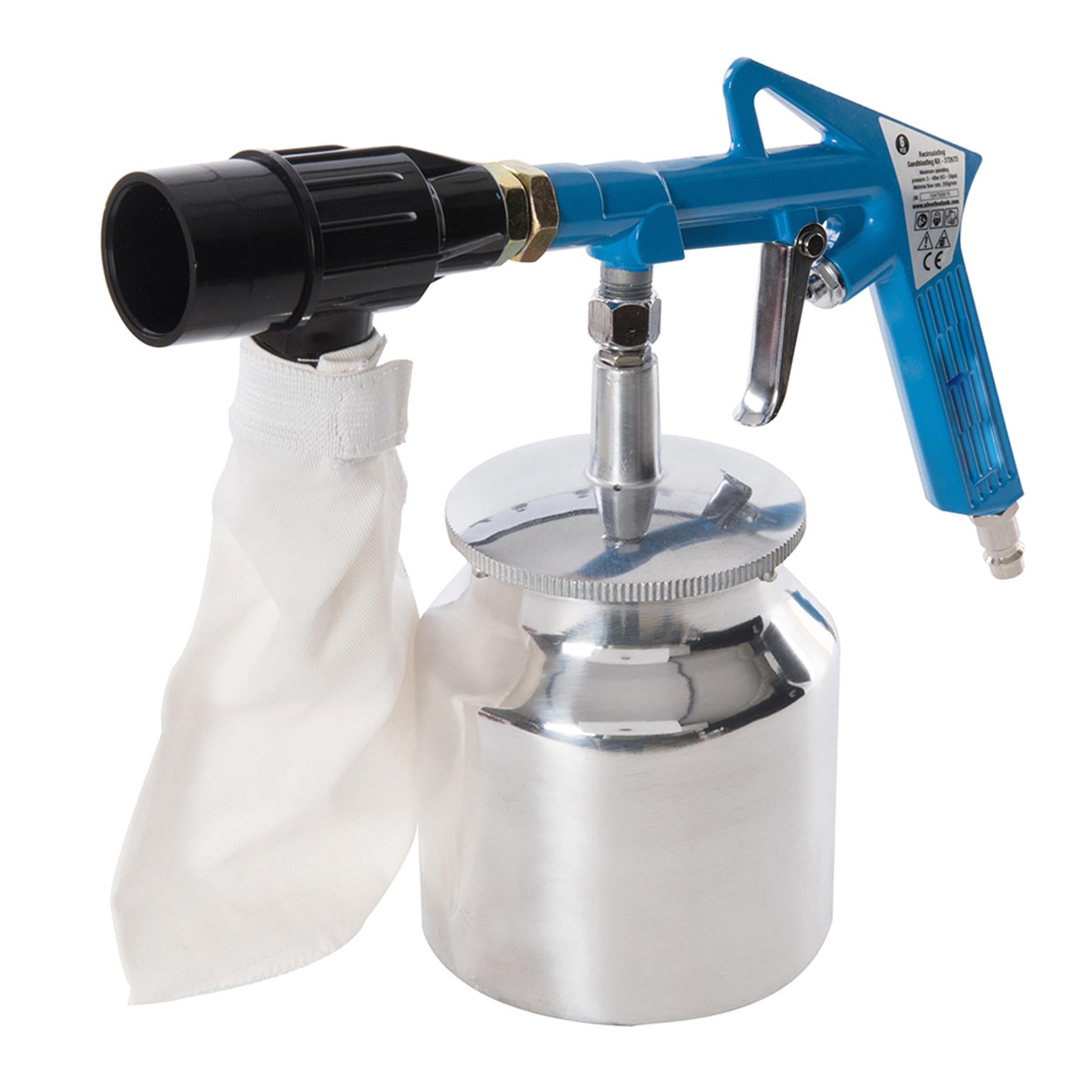 6Pce Recirculating Sandblasting Kit - 03 - 4Bar (43 - 58Psi) Abrasive Grit Gun