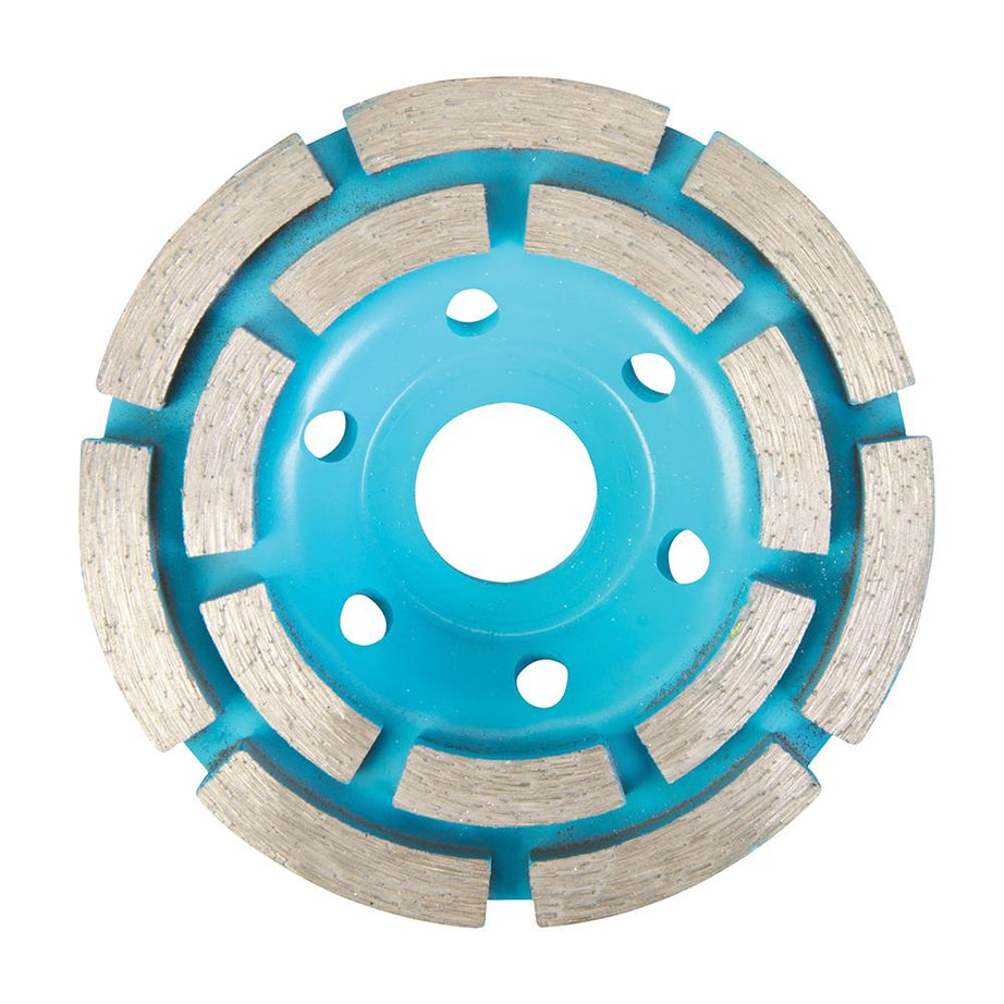 100 X 22.2mm Concrete Grinding Diamond Disc Double Row Offers Finer Finishing