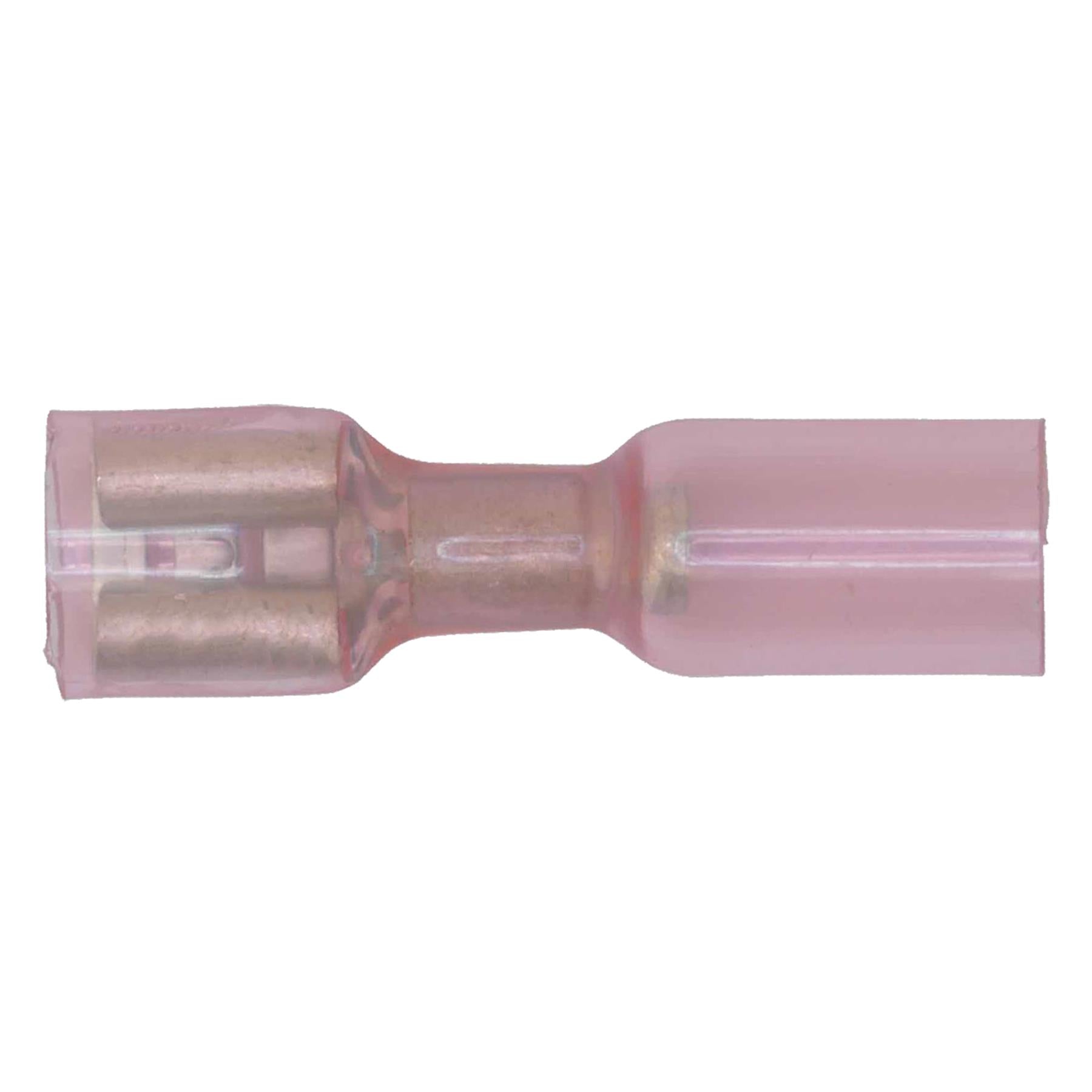 Sealey Heat Shrink Push-On Terminal 6.4mm Female Red Pack of 25