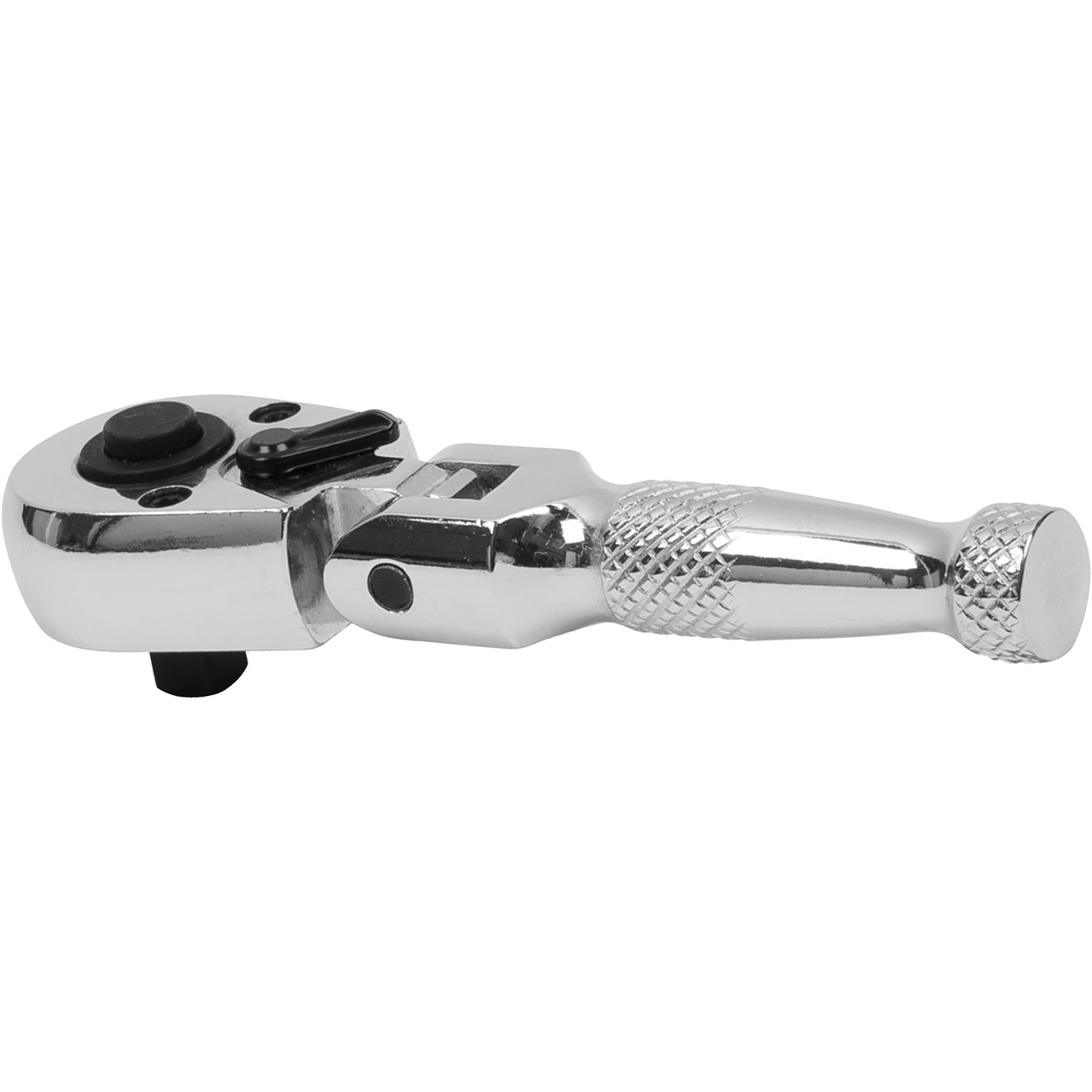 Sealey Ratchet Wrench Flexi-Head Stubby 1/4"Sq Drive