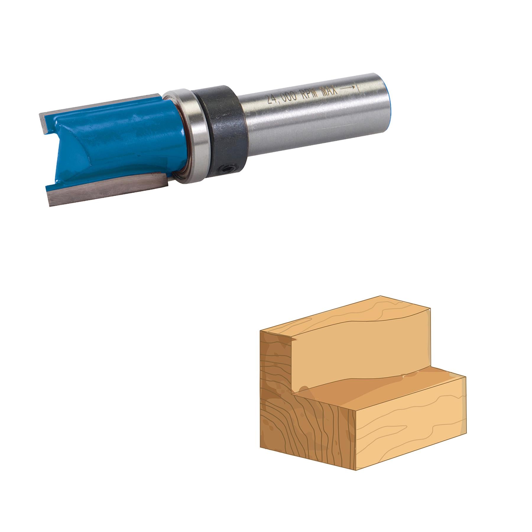 1/2" Inch Shank Template Cutter 3/4" x 1" x 3/4" Router Bits TCT Kitchen Worktop