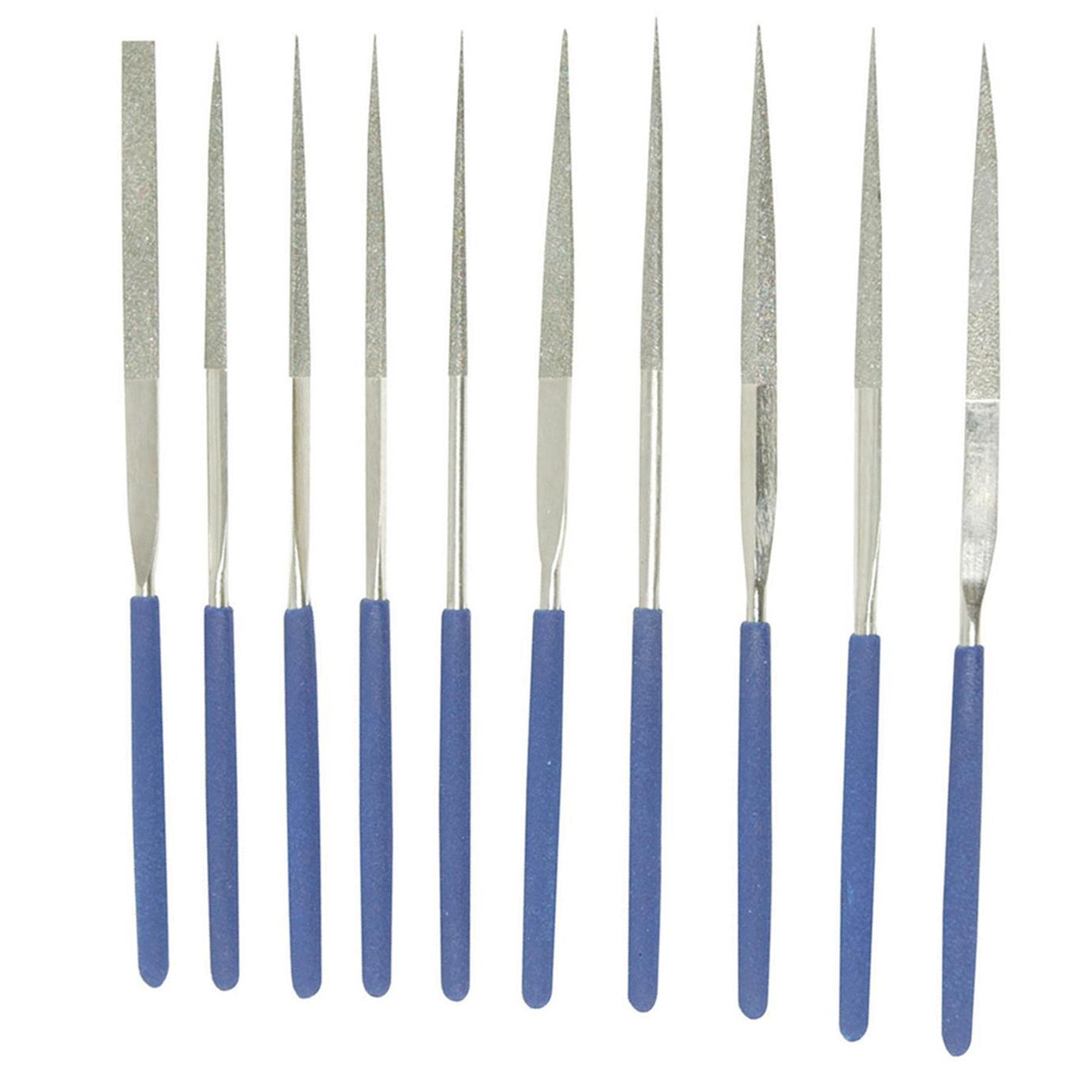 Diamond Needle File Set Precision Jewellers Jewellery Metal 140 x 3mm Assorted