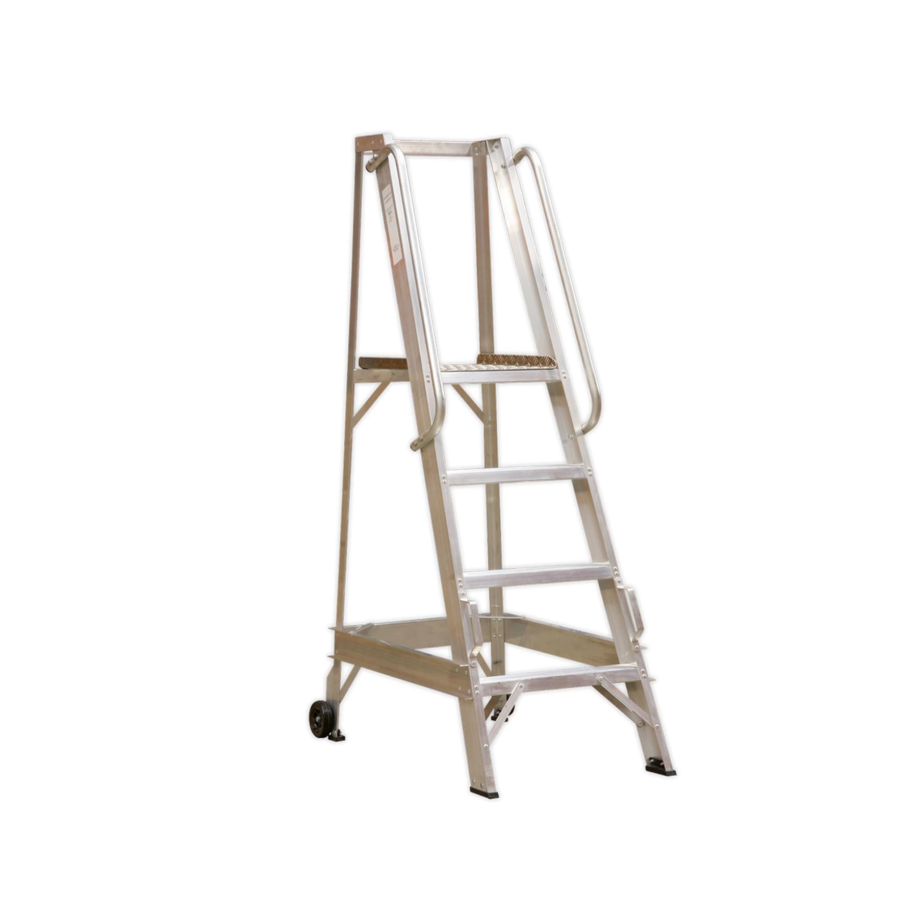 Sealey Warehouse Steps 7-Tread Non-Slip Safety Hand Rails
