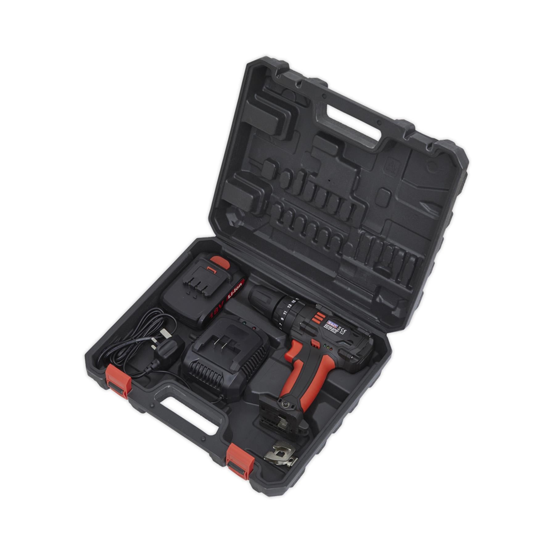 Sealey 18V Cordless Hammer Impact 1.5Ah Lithium-ion 2-Speed Fast Charger