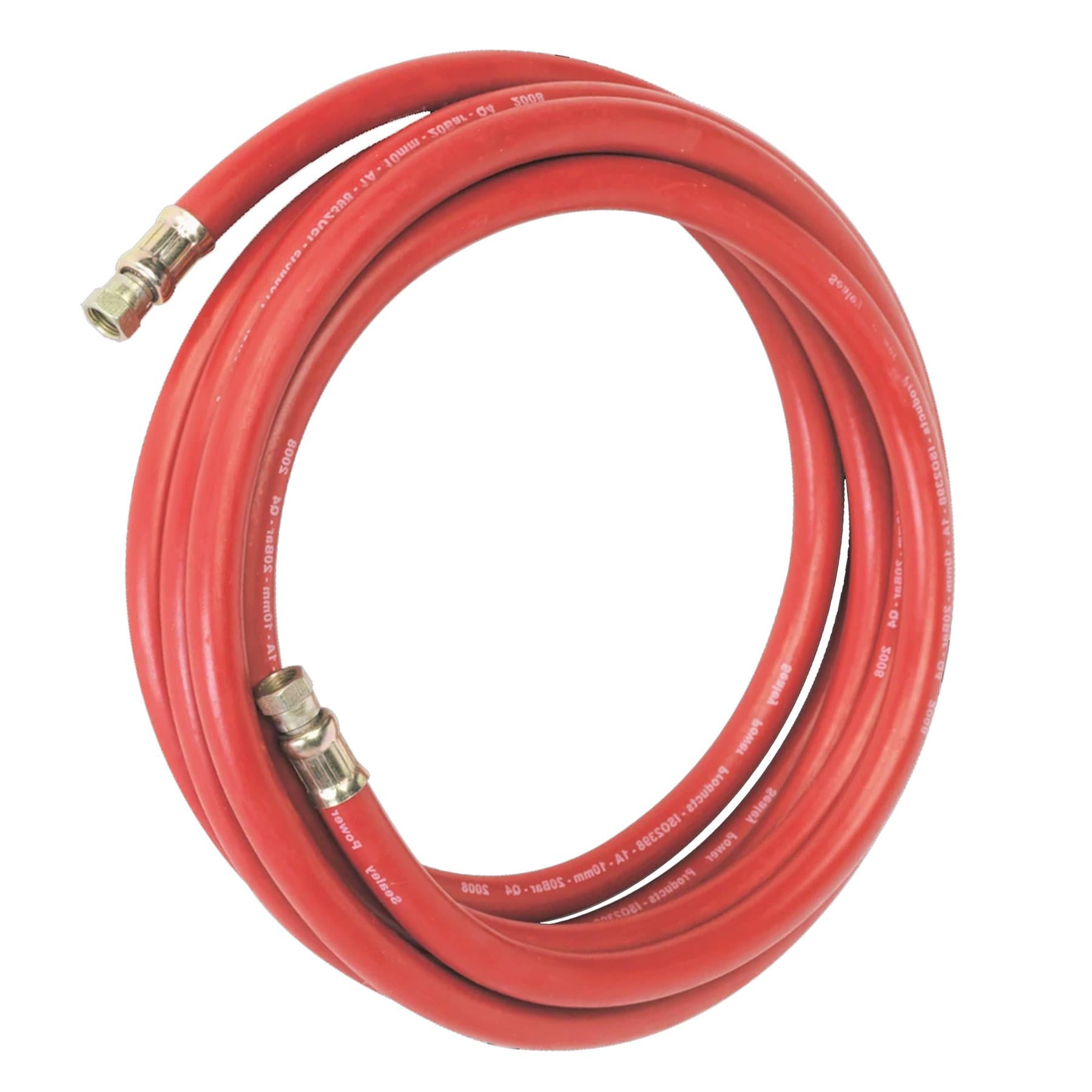 Sealey Air Hose 5m x 10mm with 1/4"BSP Unions