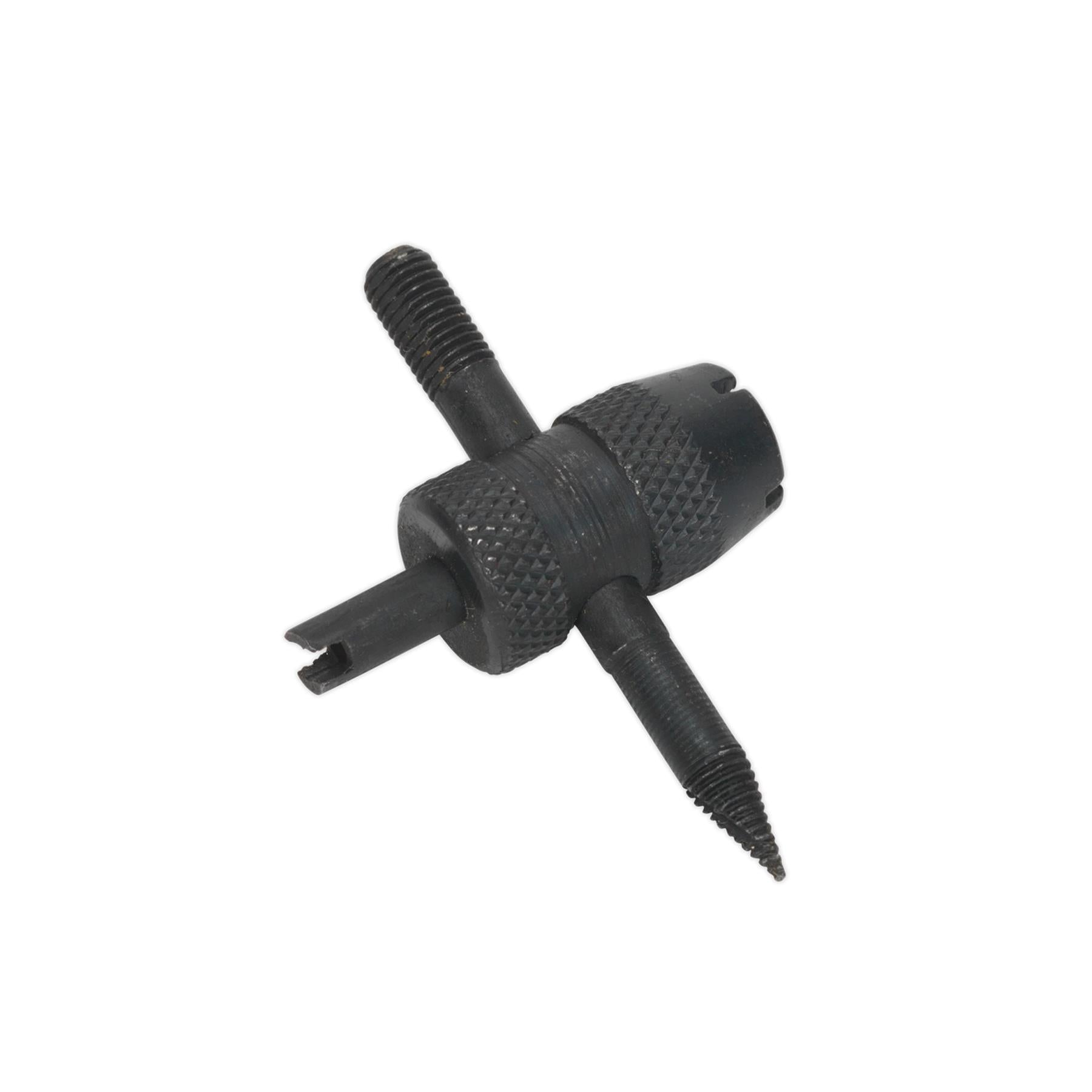 Sealey Tyre Valve Service Tool Phosphate Finish With Knurled Body