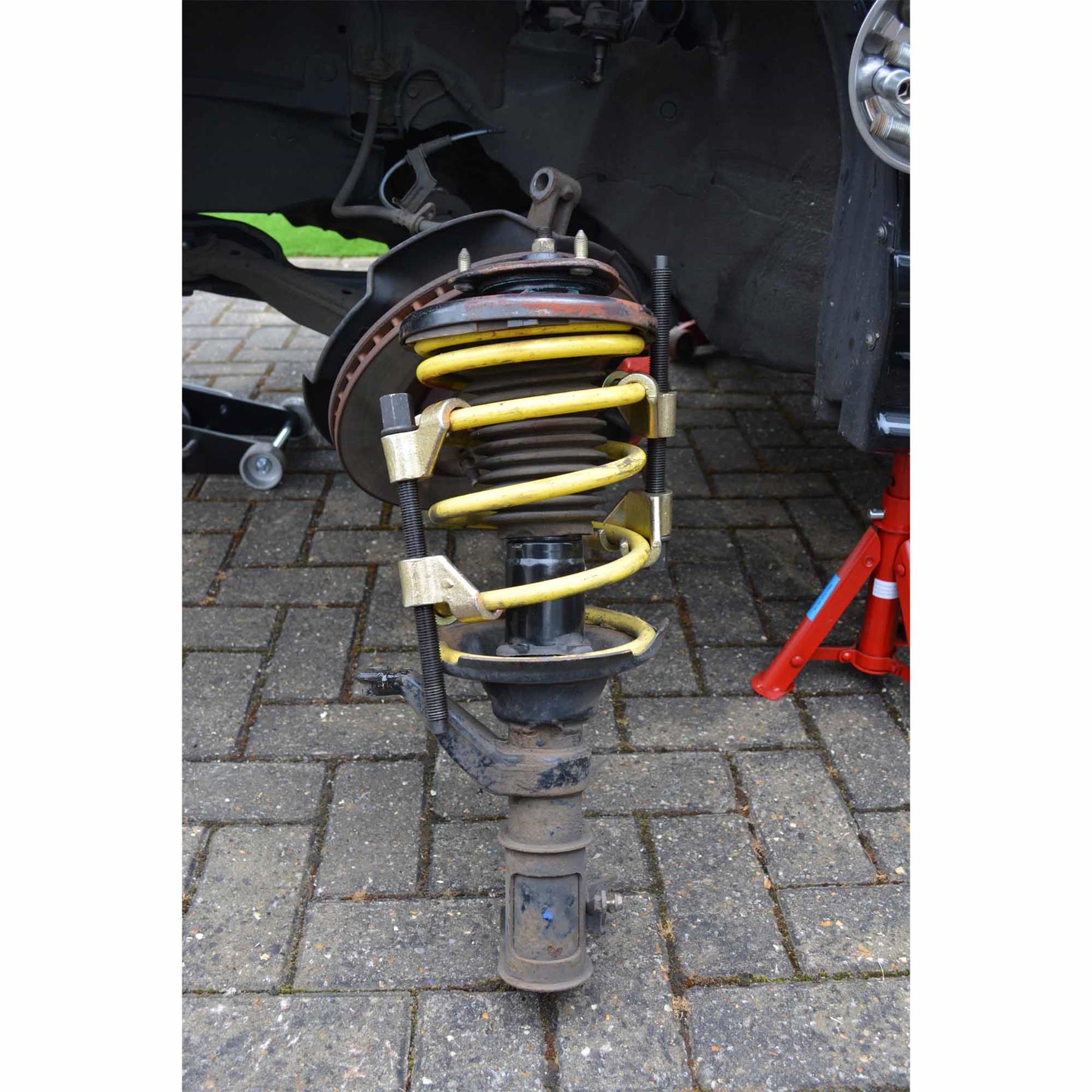 2X HEAVY DUTY COIL SPRING COMPRESSOR KIT CAR SUSPENSION KIT 2PC CAR CLAMPS Hilka