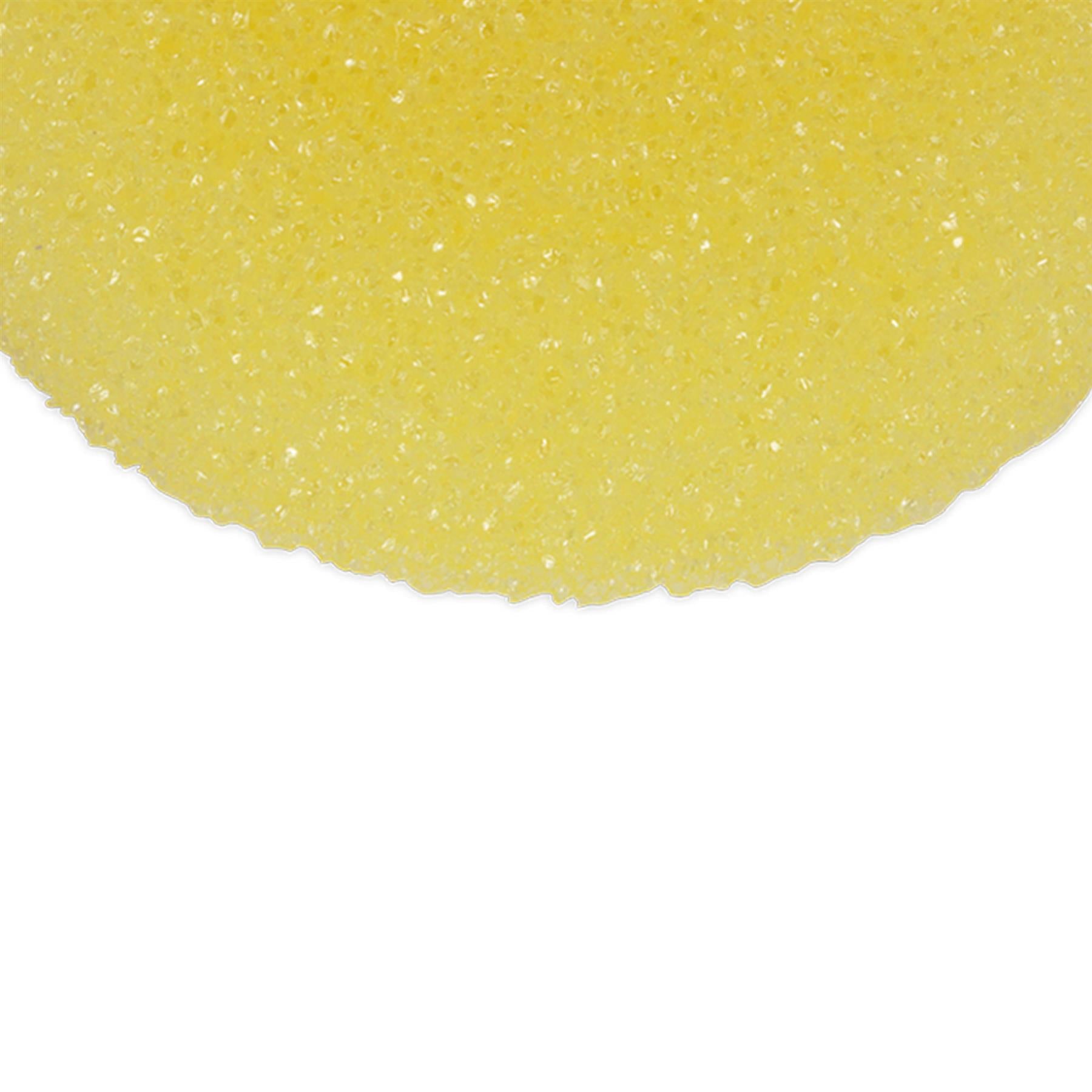 Sealey Buffing & Polishing Foam Head Hook-and-Loop Ø80 x 25mm Yellow/Coarse