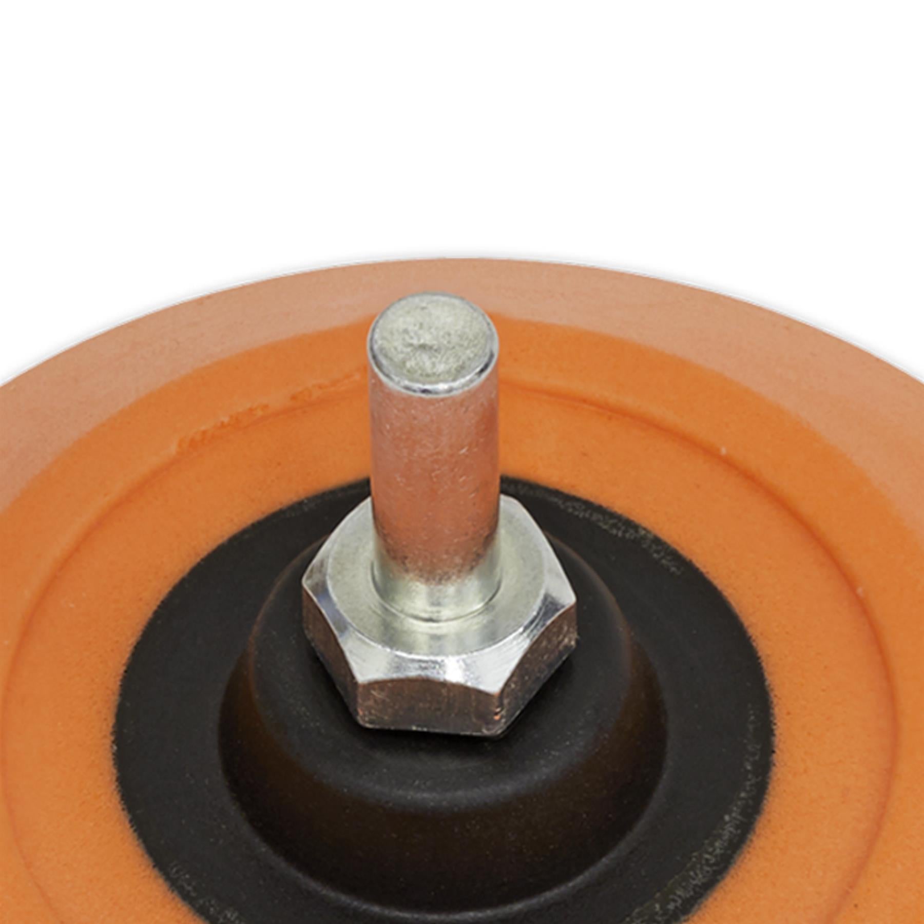 Sealey Hook-and-Loop Backing Pad Ø75mm 6mm Shaft Garage Workshop DIY