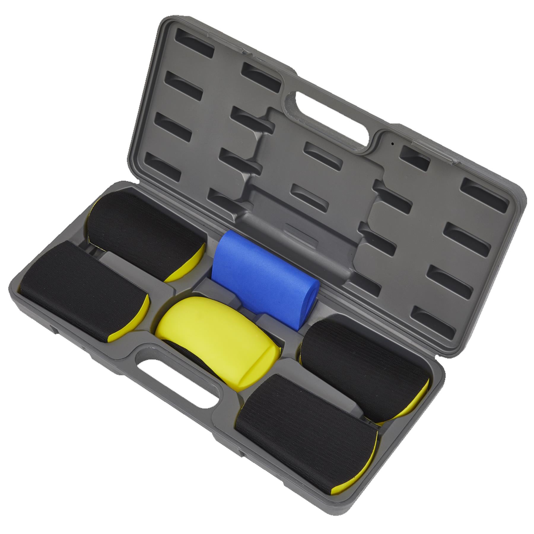 Sealey Sanding Block Hook-and-Loop Kit 6pc