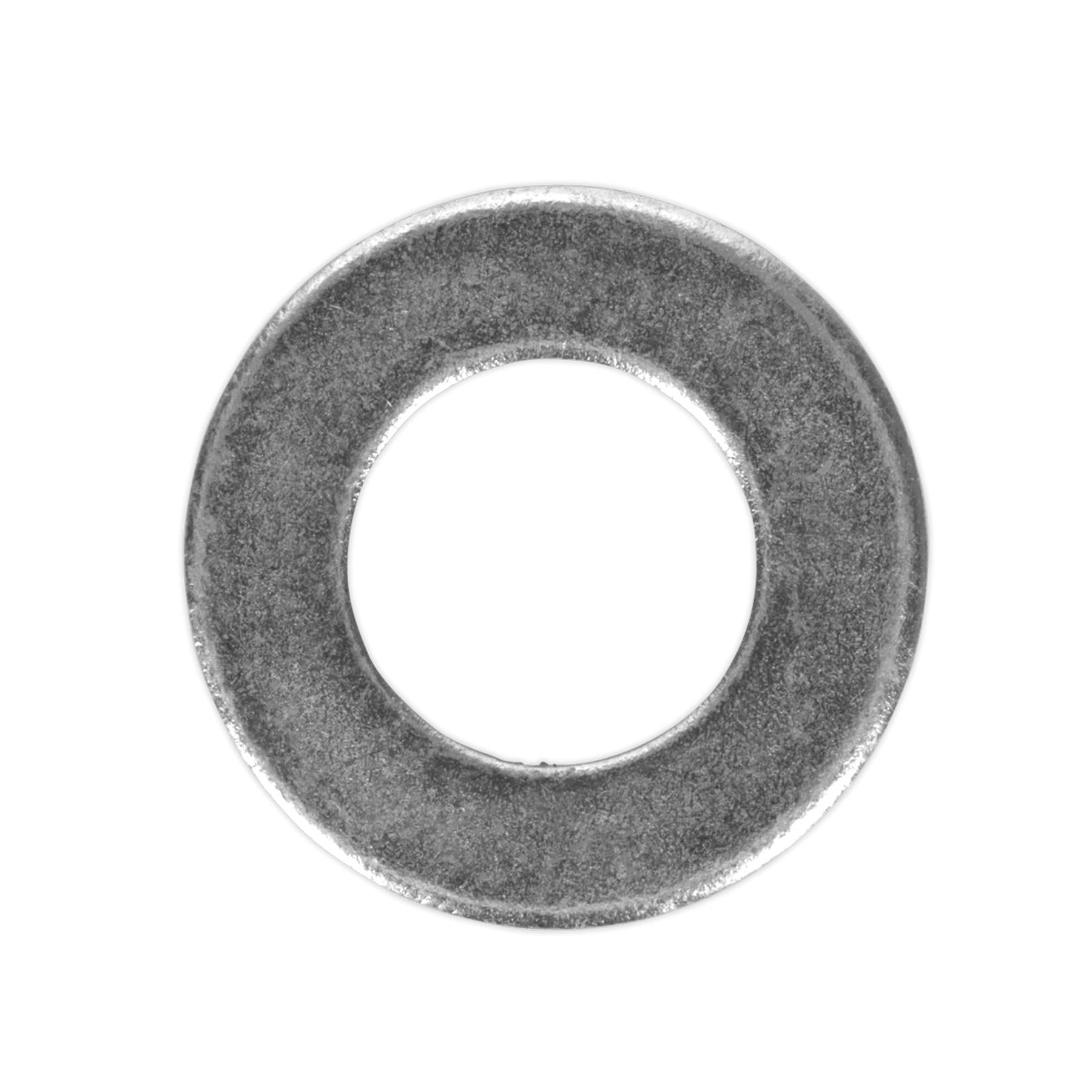 Sealey Flat Washer DIN 125 - M8 x 17mm Form A Zinc Pack of 100