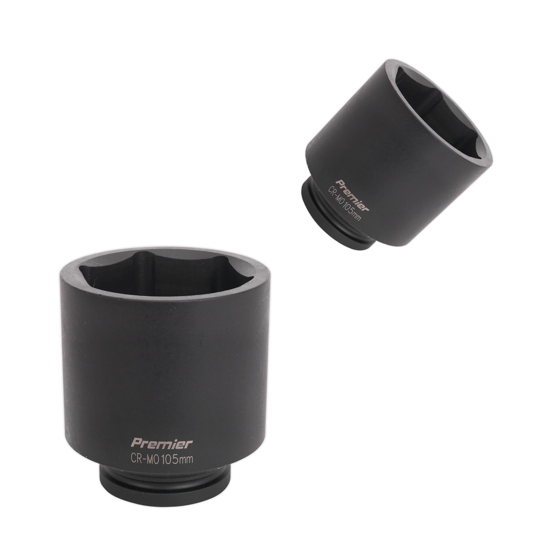 Sealey Impact Socket 105mm Deep 1"Sq Drive Chrome Molybdenum Lifetime Guarantee
