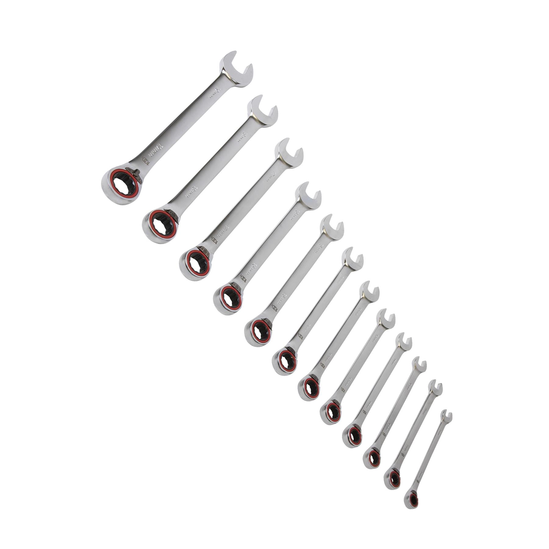 Sealey Reversible Ratchet Comb. Spanner Set 12pc Platinum Series