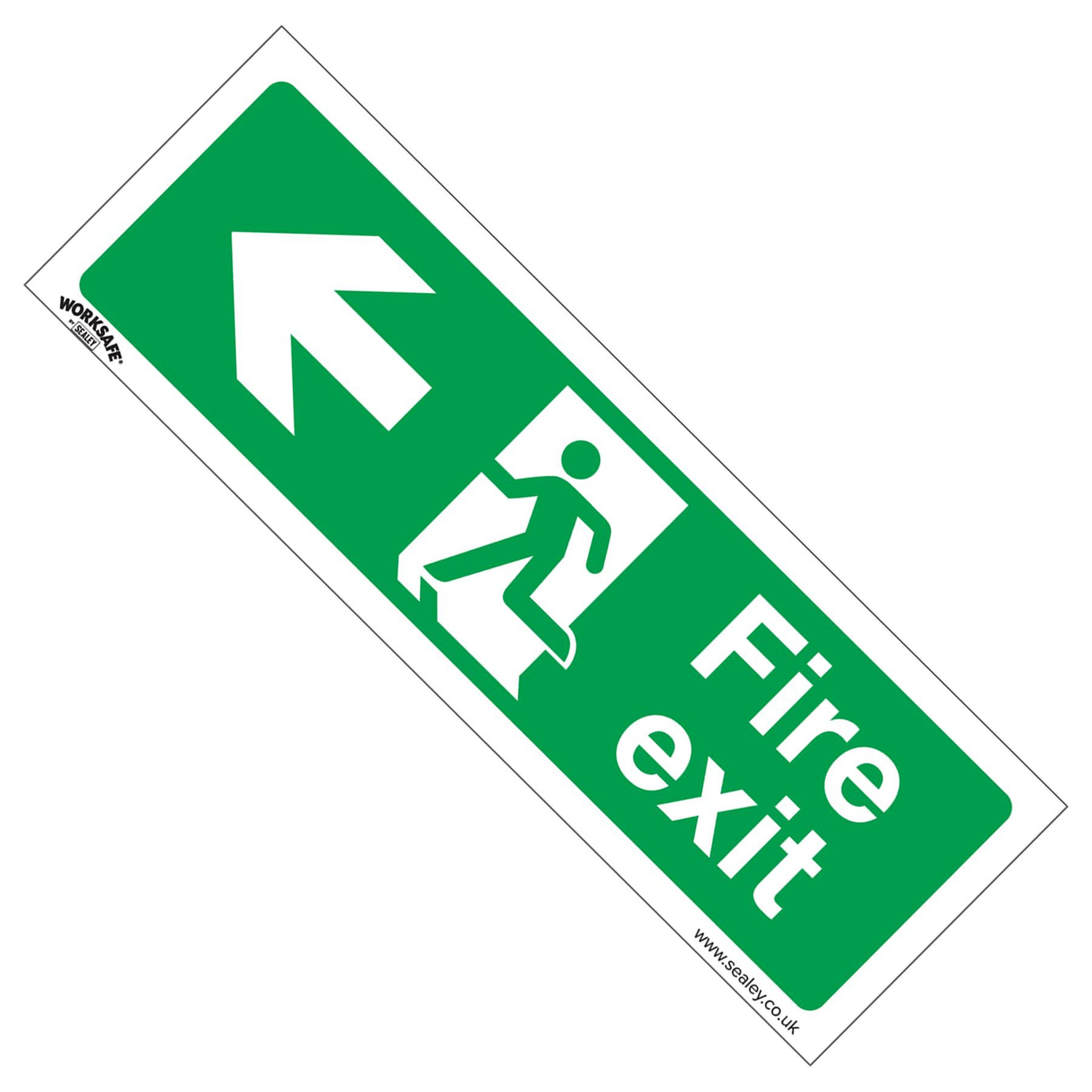 Safe Conditions Safety Sign - Fire Exit (Left) - Rigid Plastic