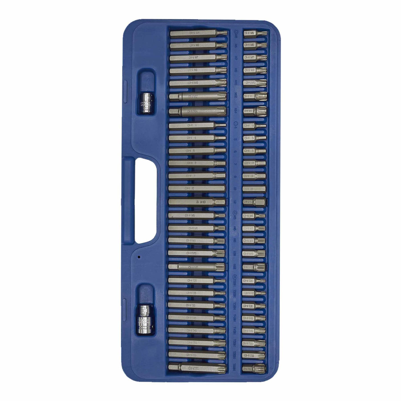 Sec. TRX-Star*/Hex/Ribe/Spline Bit Set 56pc 3/8" & 1/2"Sq Dr. Sealey