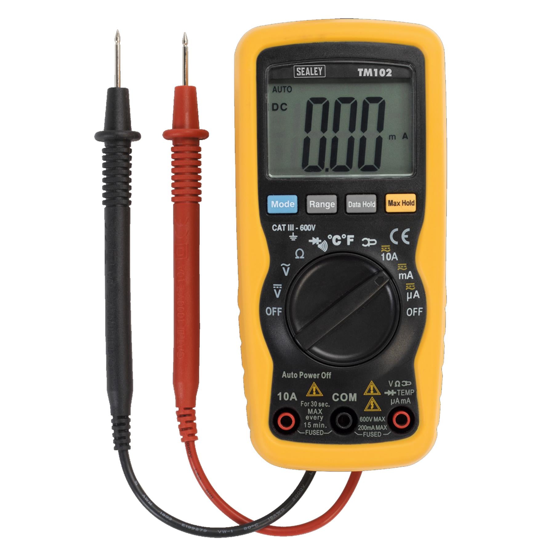 Sealey Professional Auto-Ranging Digital Multimeter - 8-Function