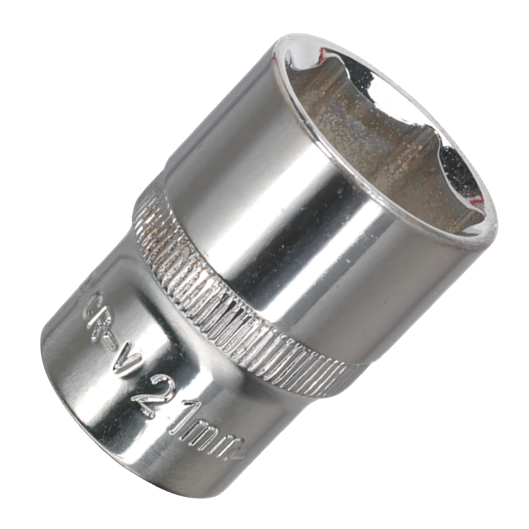 Sealey WallDrive Socket 21mm 1/2"Sq Drive Fully Polished