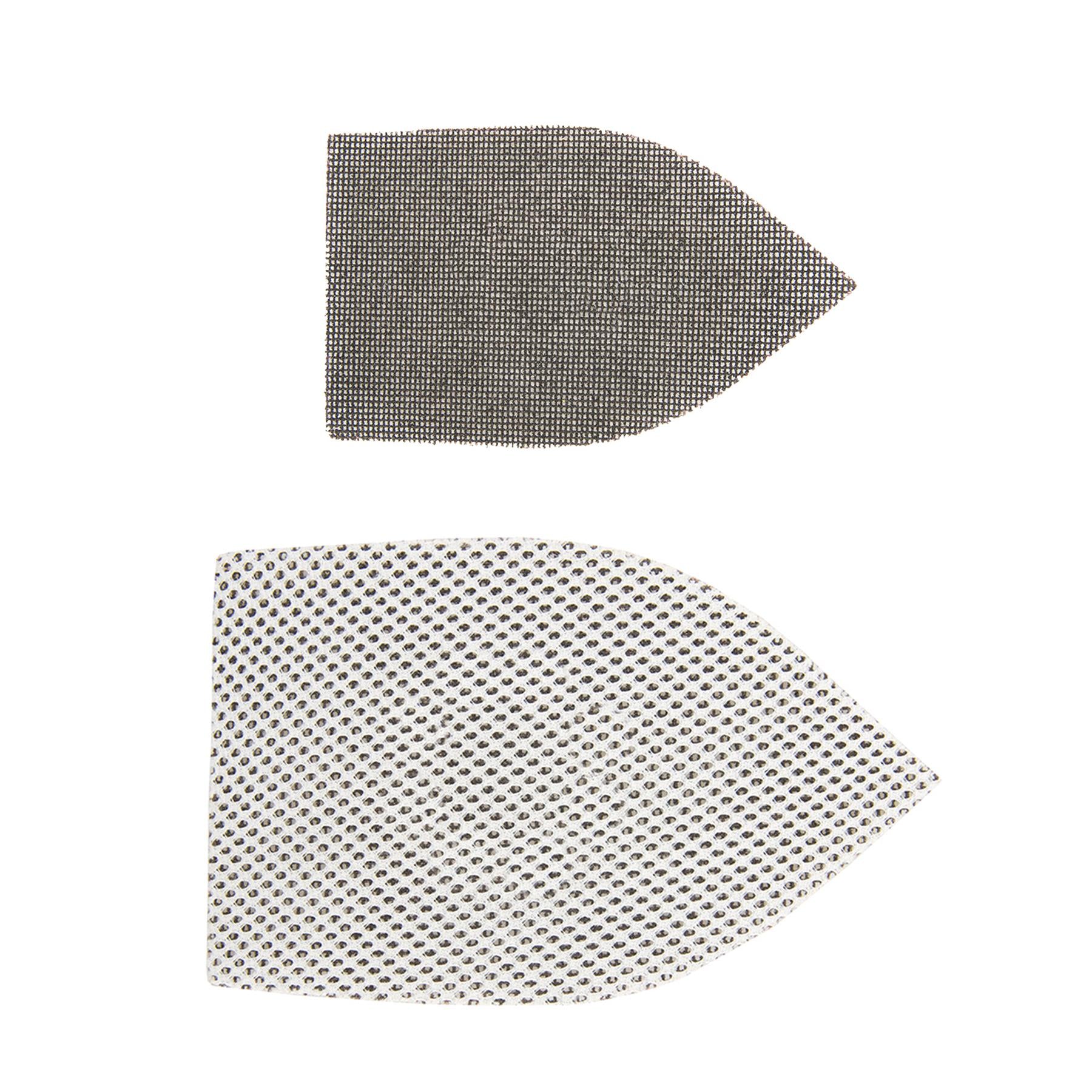 Hook & Loop Mesh Triangle Sheets 175mm X 105mm 10Pk 40 Grit Washable For Re-Use