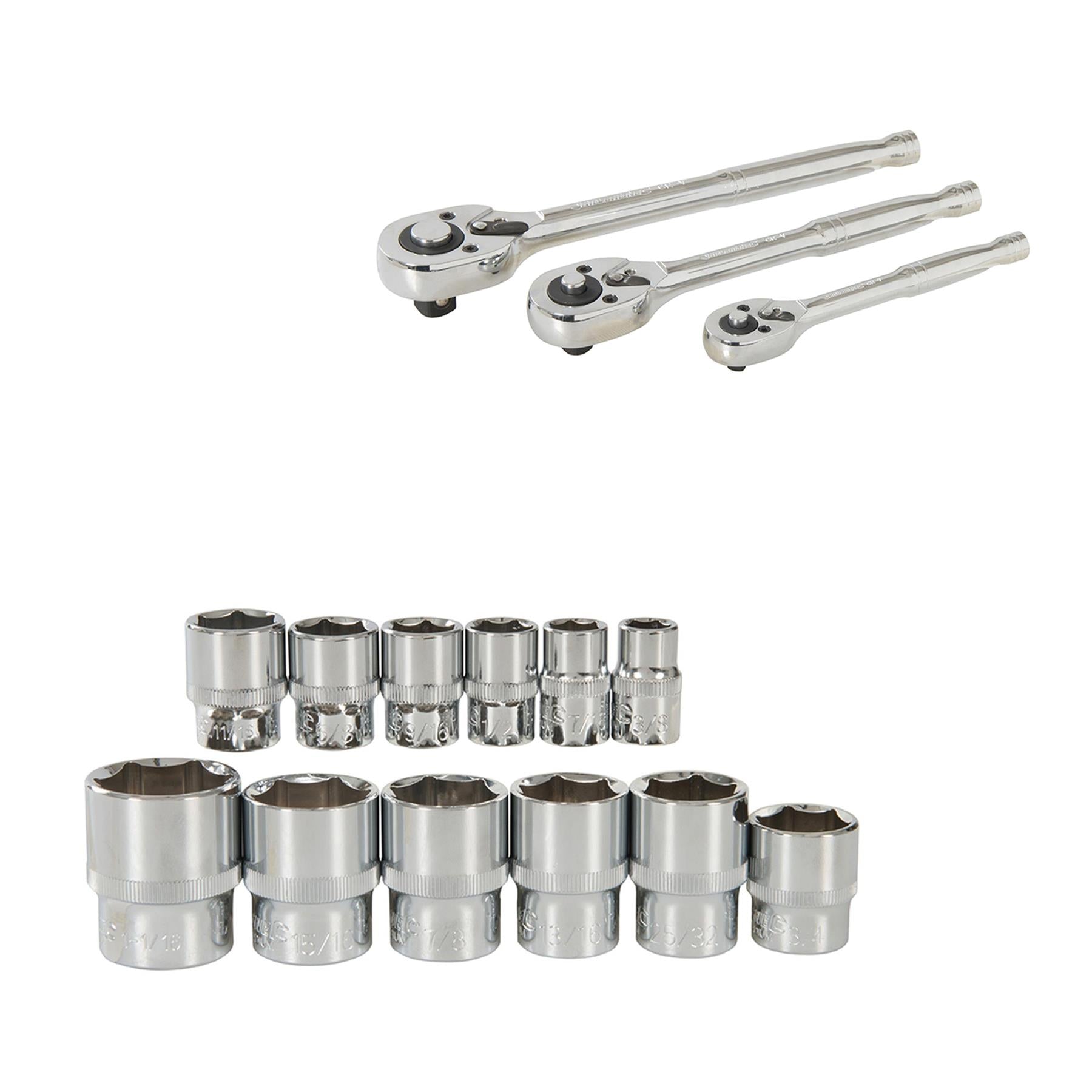 90Pce Mechanics Tool Set Metric Af Torx Imperial Garage Mechanic Automotive