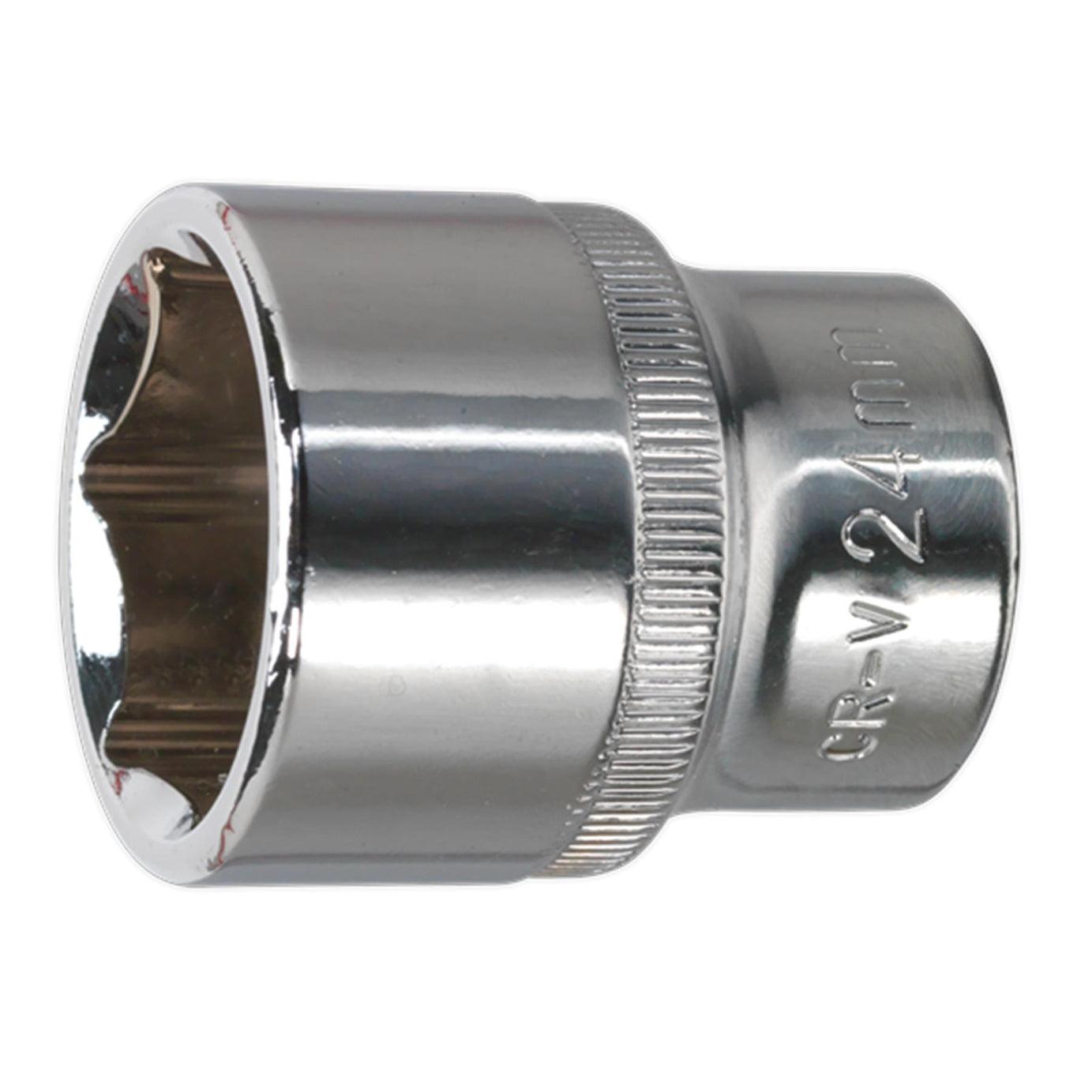 Sealey WallDrive Socket 24mm 1/2"Sq Drive Fully Polished