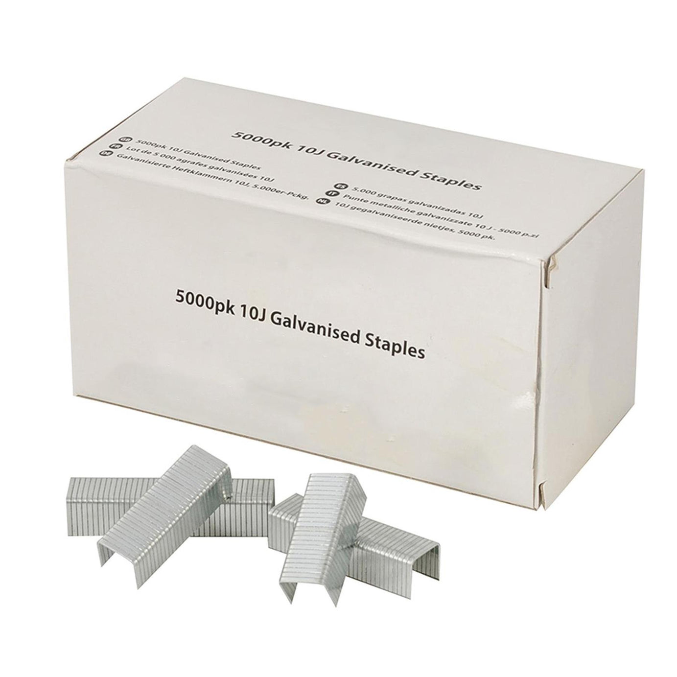 10J Galvanised Staples 5000Pk 11.2 x 10 x 1.17mm For Staple Air & Electric Guns