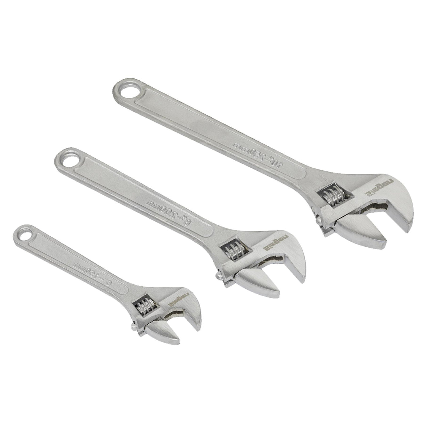 Sealey Adjustable Wrench Set 3pc 150, 200 & 250mm