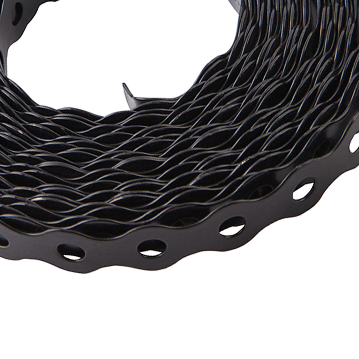 Black Fixing Band Plastic-Coated Galvanised Steel Easy To Bend / Twist 17mmx10M