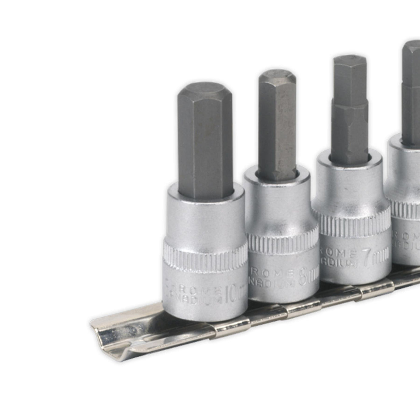 Sealey Hex Key Socket Bit Set 6pc 3/8"Sq Drive Metric