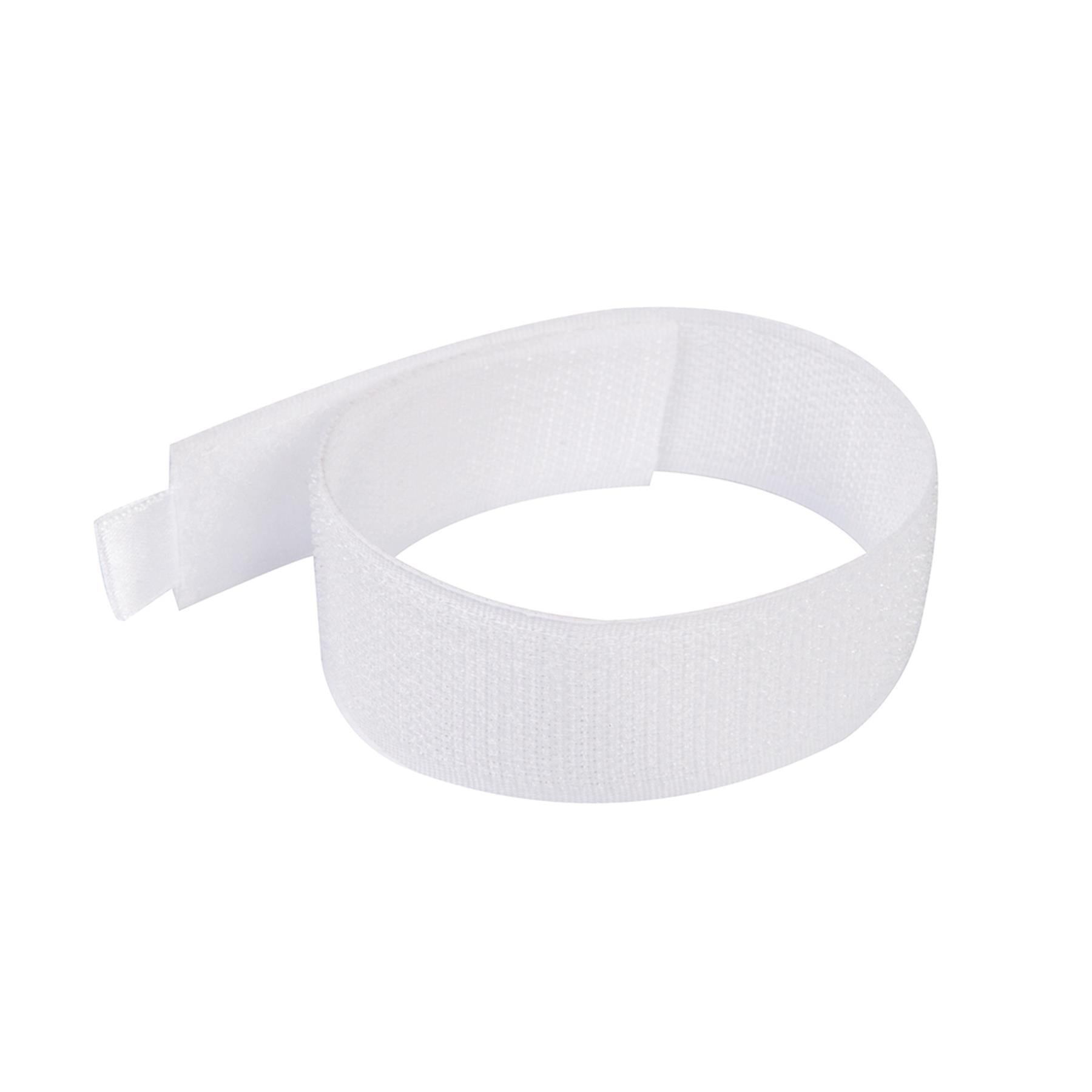 5 x Hook and Loop 300mm White Nylon strap strapping Cable Ties with buckle Band luggage Strap