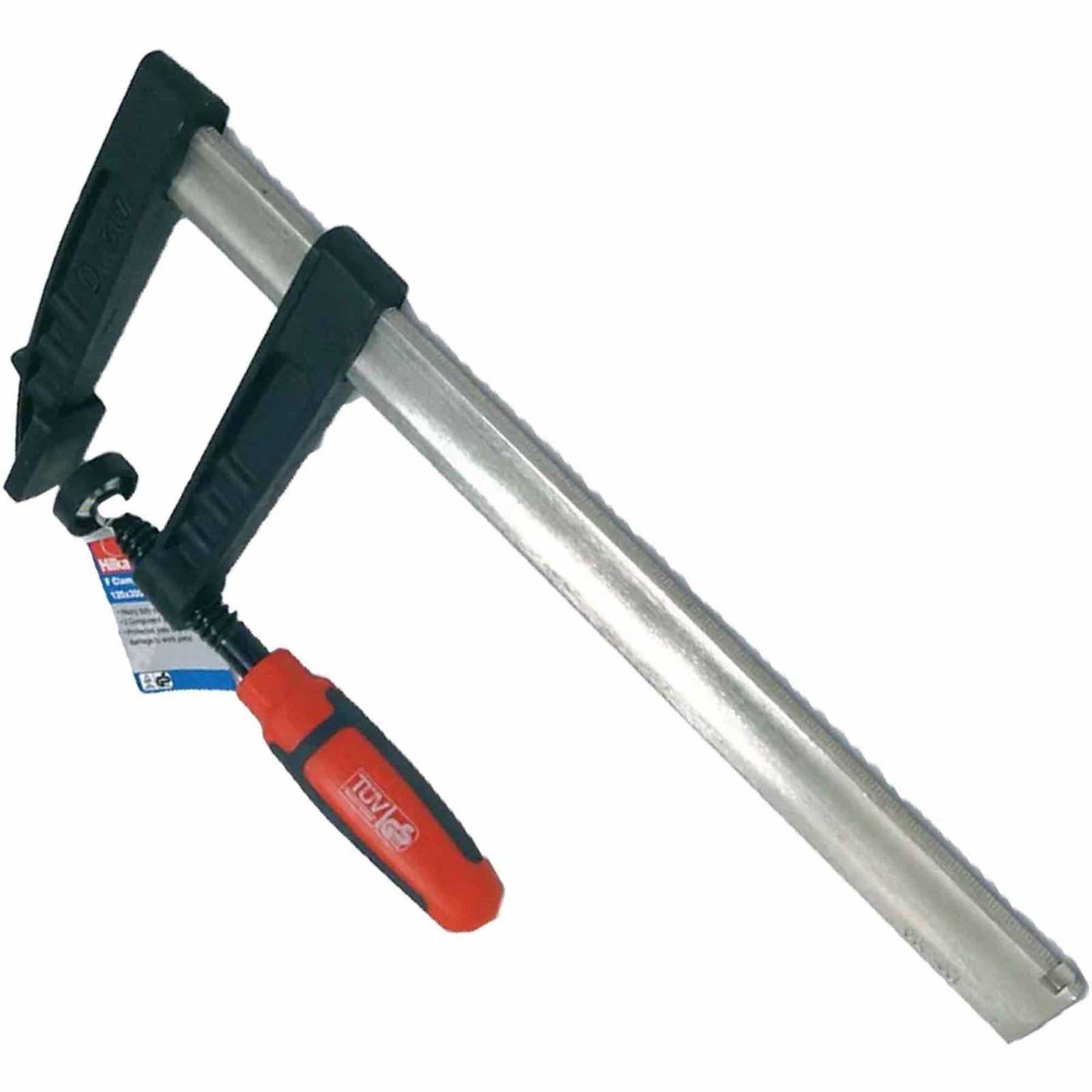 F clamp with soft grip