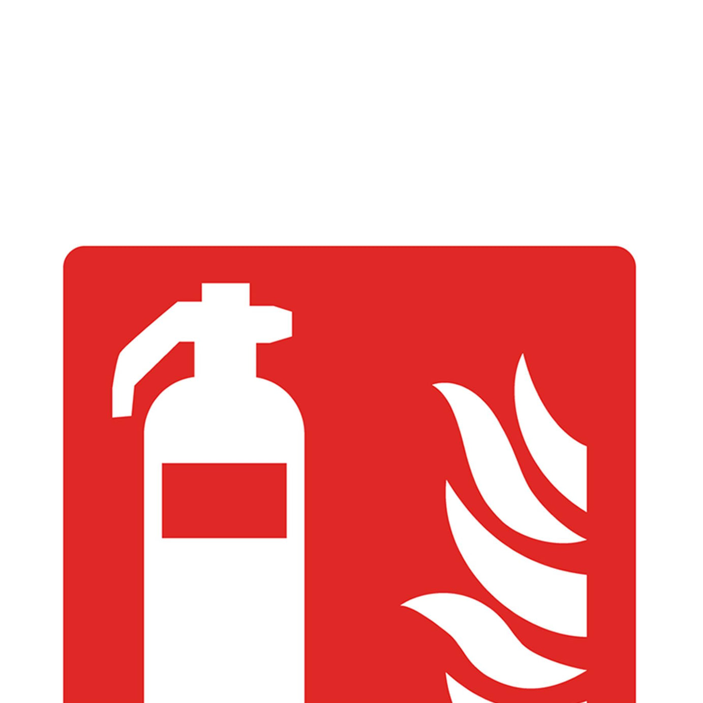 Prohibition Safety Sign - Fire Extinguisher - Self-Adhesive Vinyl