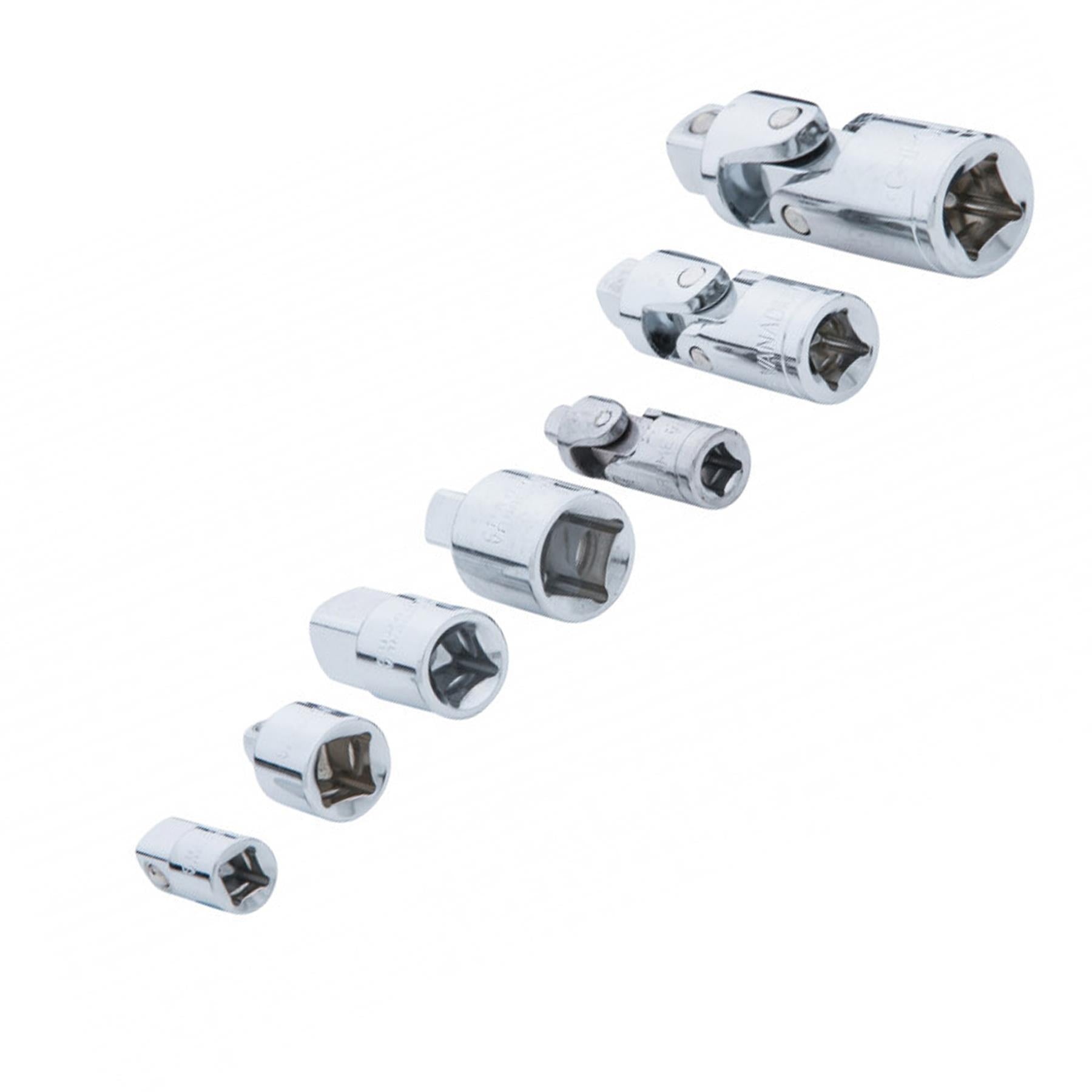 BlueSpot 7Pc Universal Joint And Adaptor Set Chrome Vanadium Steel Professional Tool