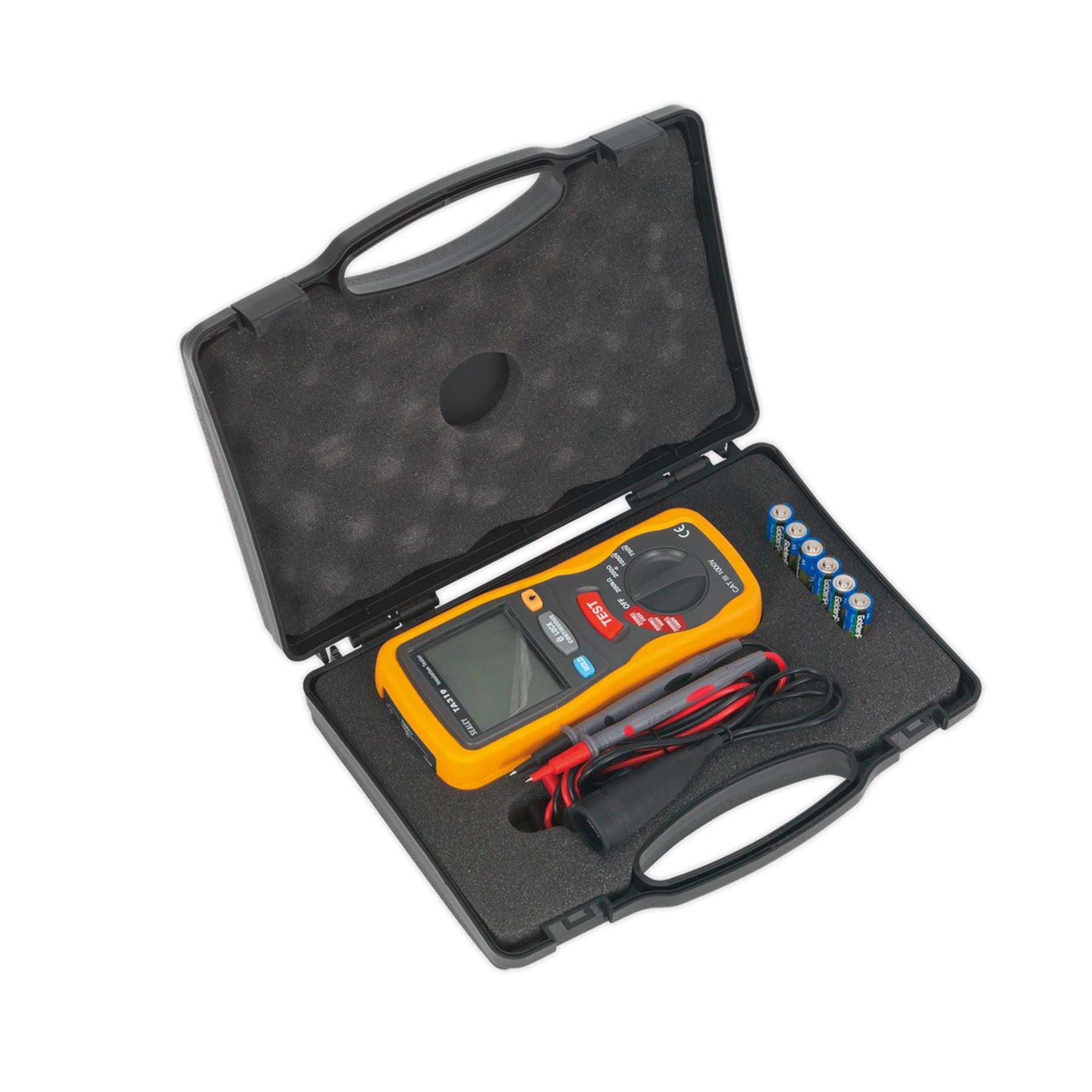 Sealey Digital Insulation Tester Batteries & Storage Case - TA319