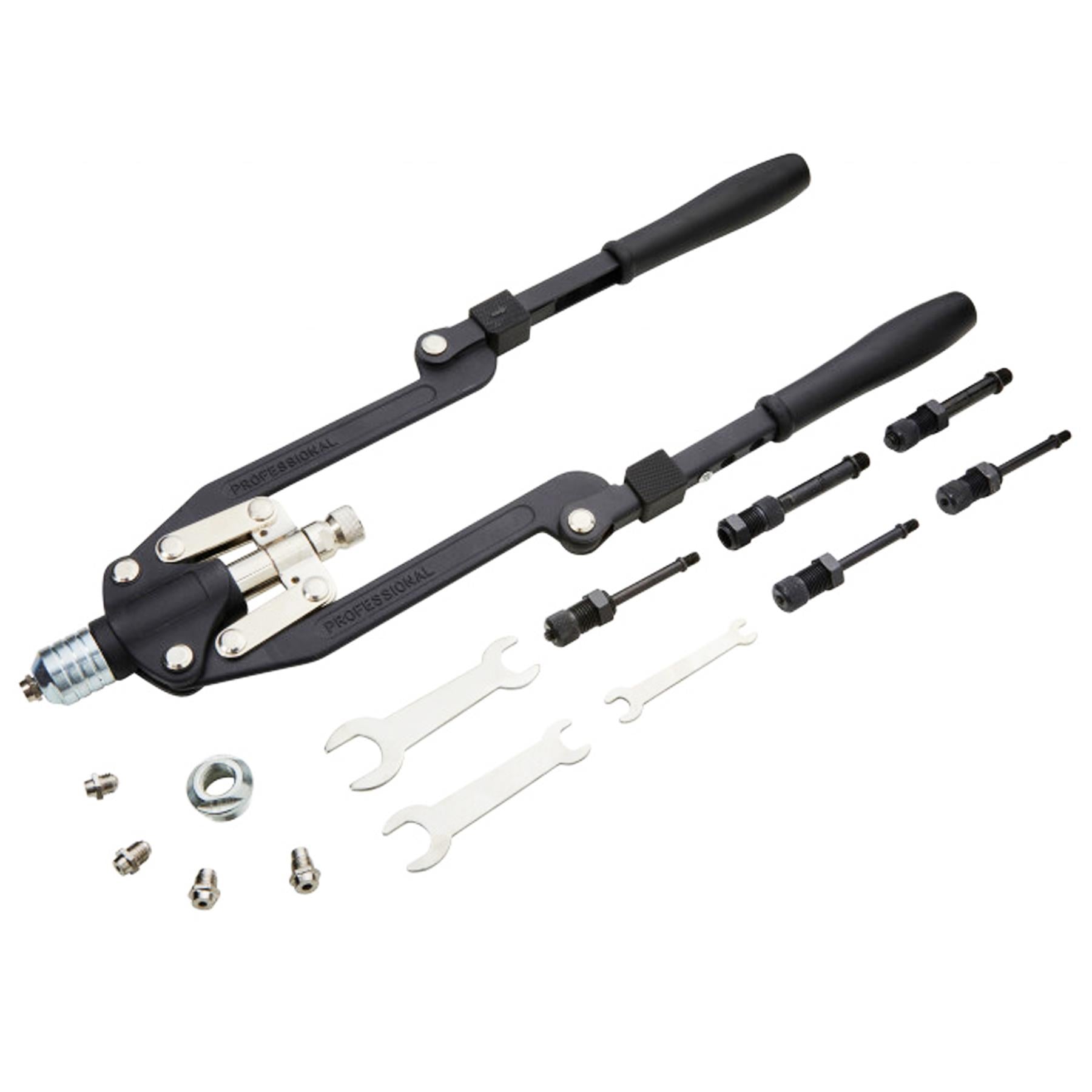 BlueSpot Long Arm Rivet 3.2-6.4 And Nut Riveter M4-M10 Gun Tool Set