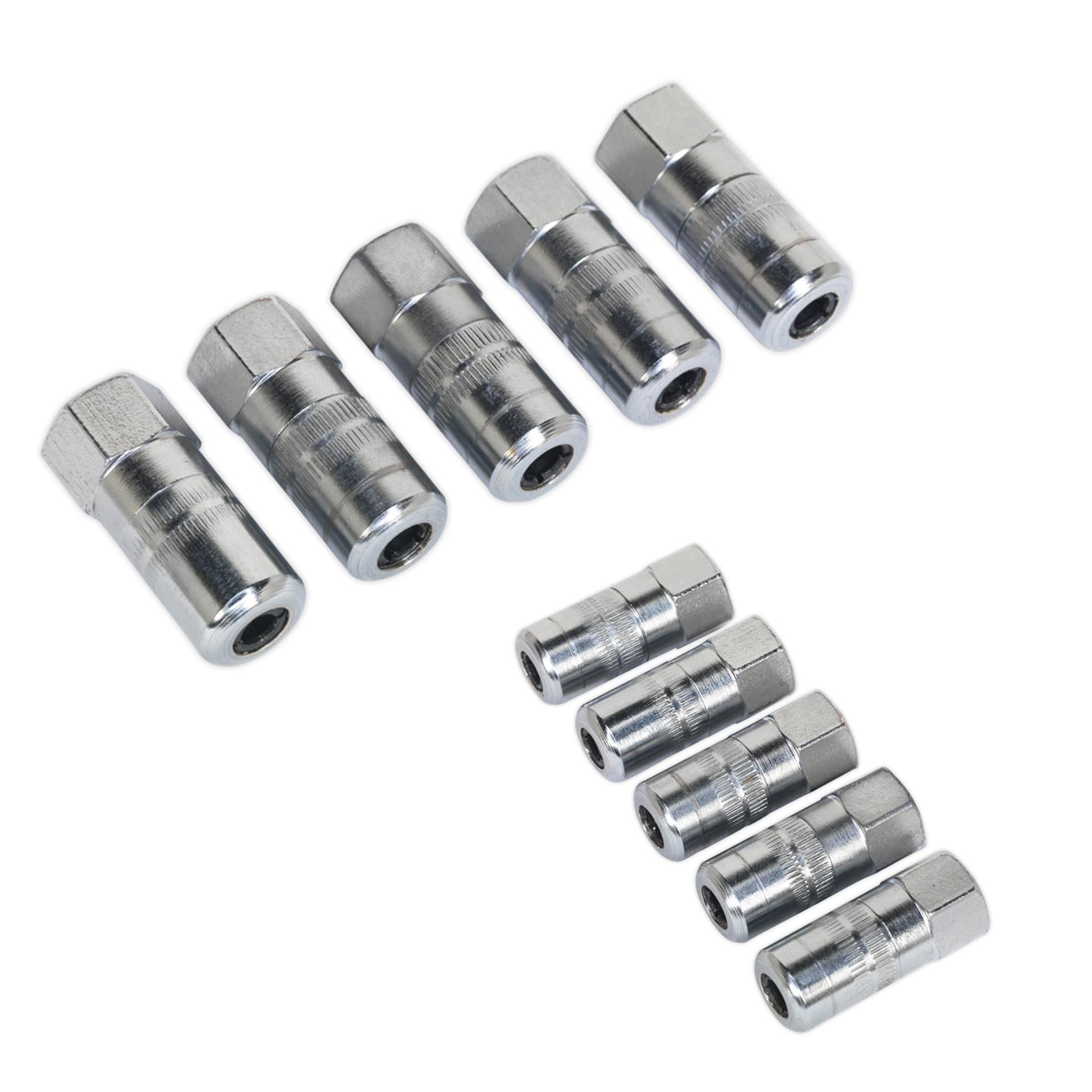 Sealey Hydraulic Connector 4-Jaw Heavy-Duty 1/8"BSP Pack of 5