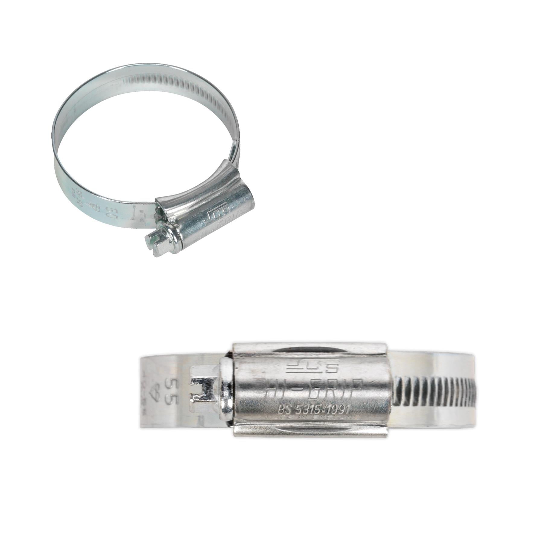 Sealey HI-GRIP Hose Clip Zinc Plated �35-50mm Pack of 20