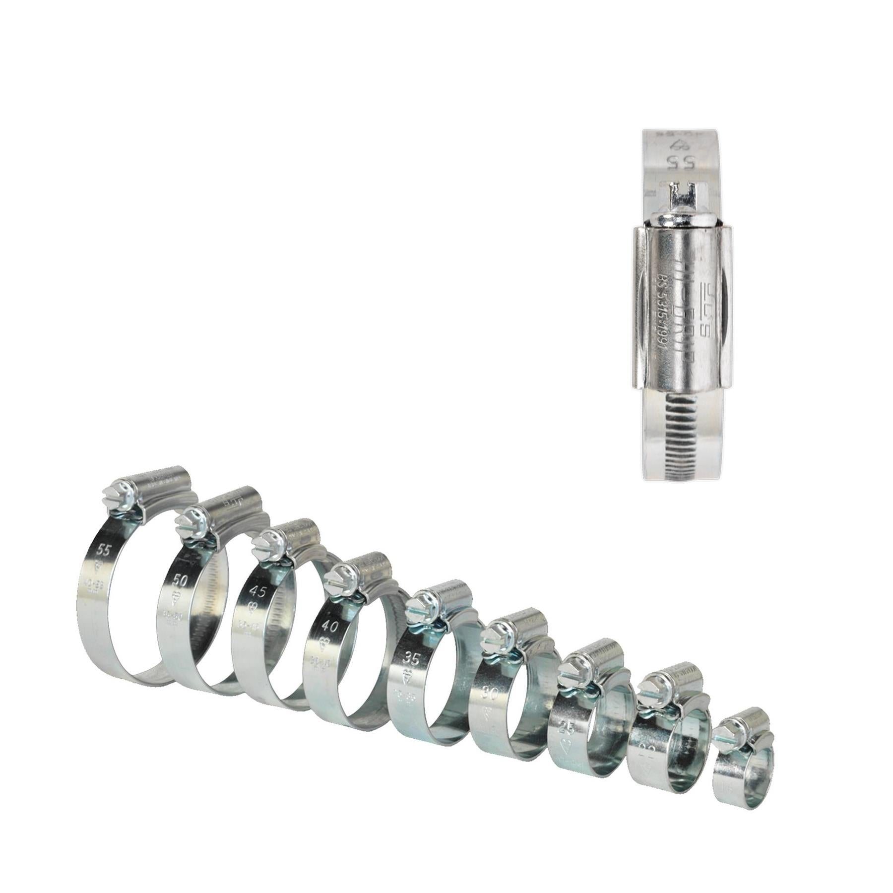 Sealey HI-GRIP Hose Clip Assortment 85pc Sizes �9.5-55mm