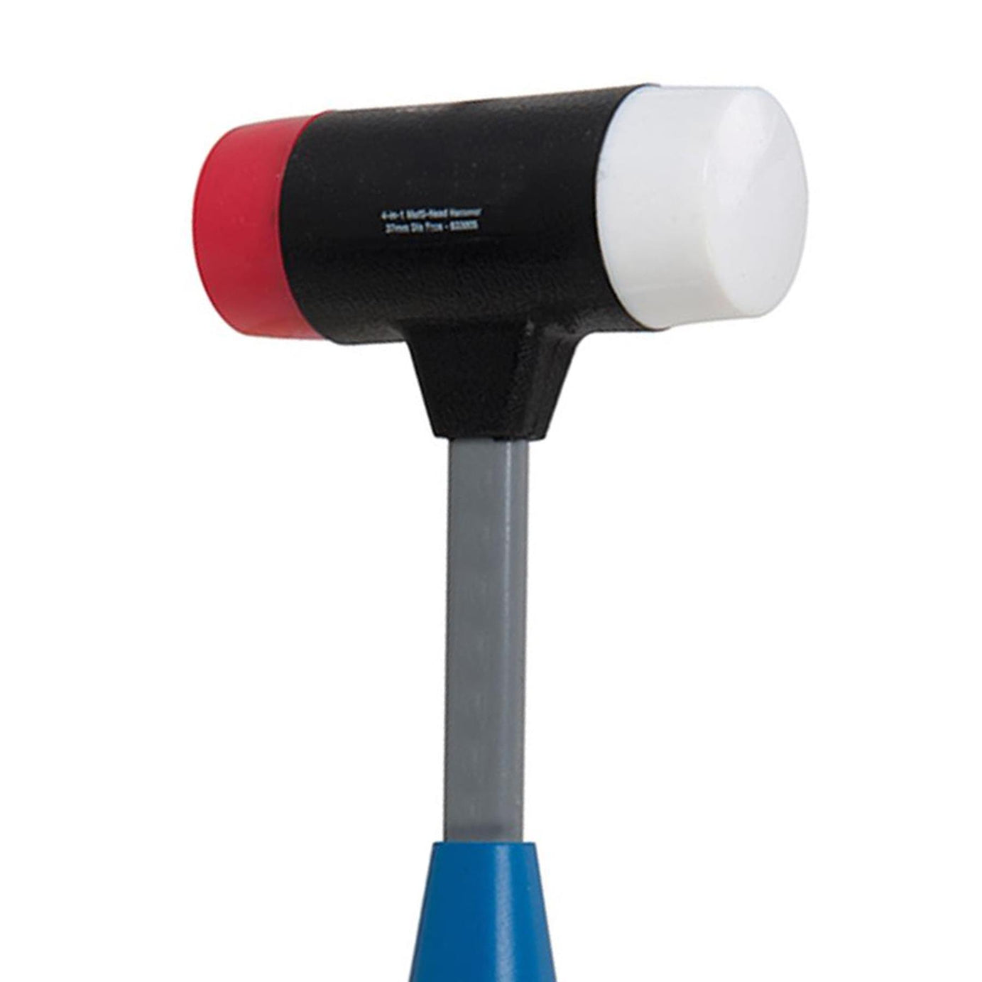 4-In-1 Multi-Head Hammer - 37mm Dia Face Fibreglass Shaft High Shock Absorbency