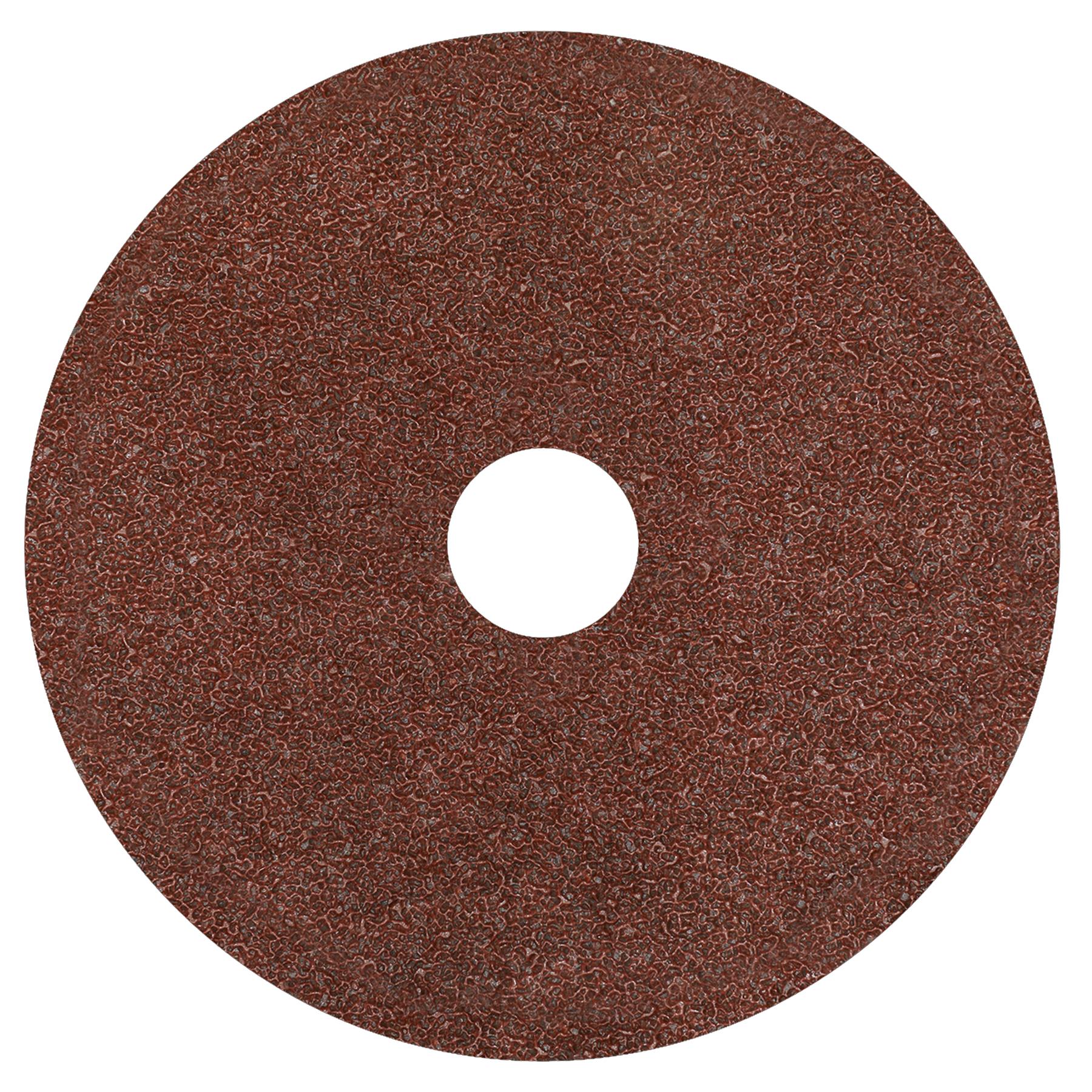 Fibre Backed Disc Ø125mm - 24 Grit Pack of 25 - WSD524 Sealey