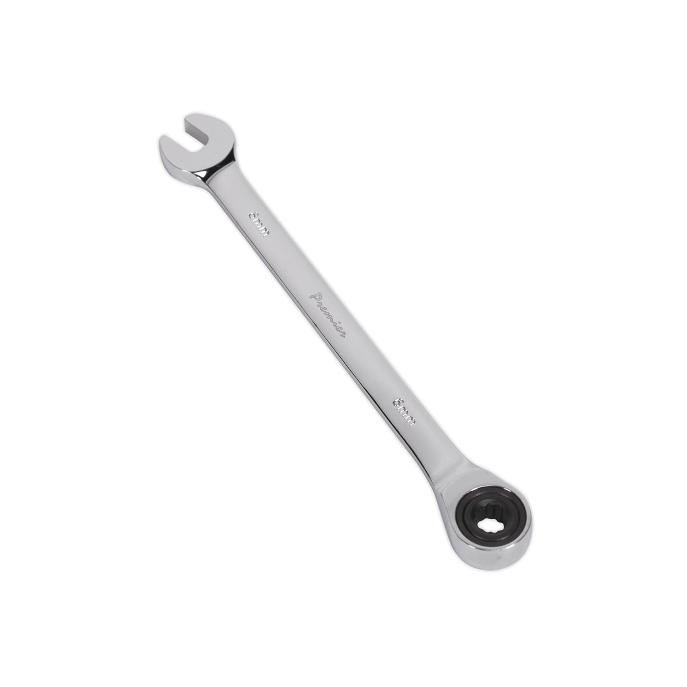 Sealey Ratchet Combination Spanner 6mm Chrome Vanadium Steel