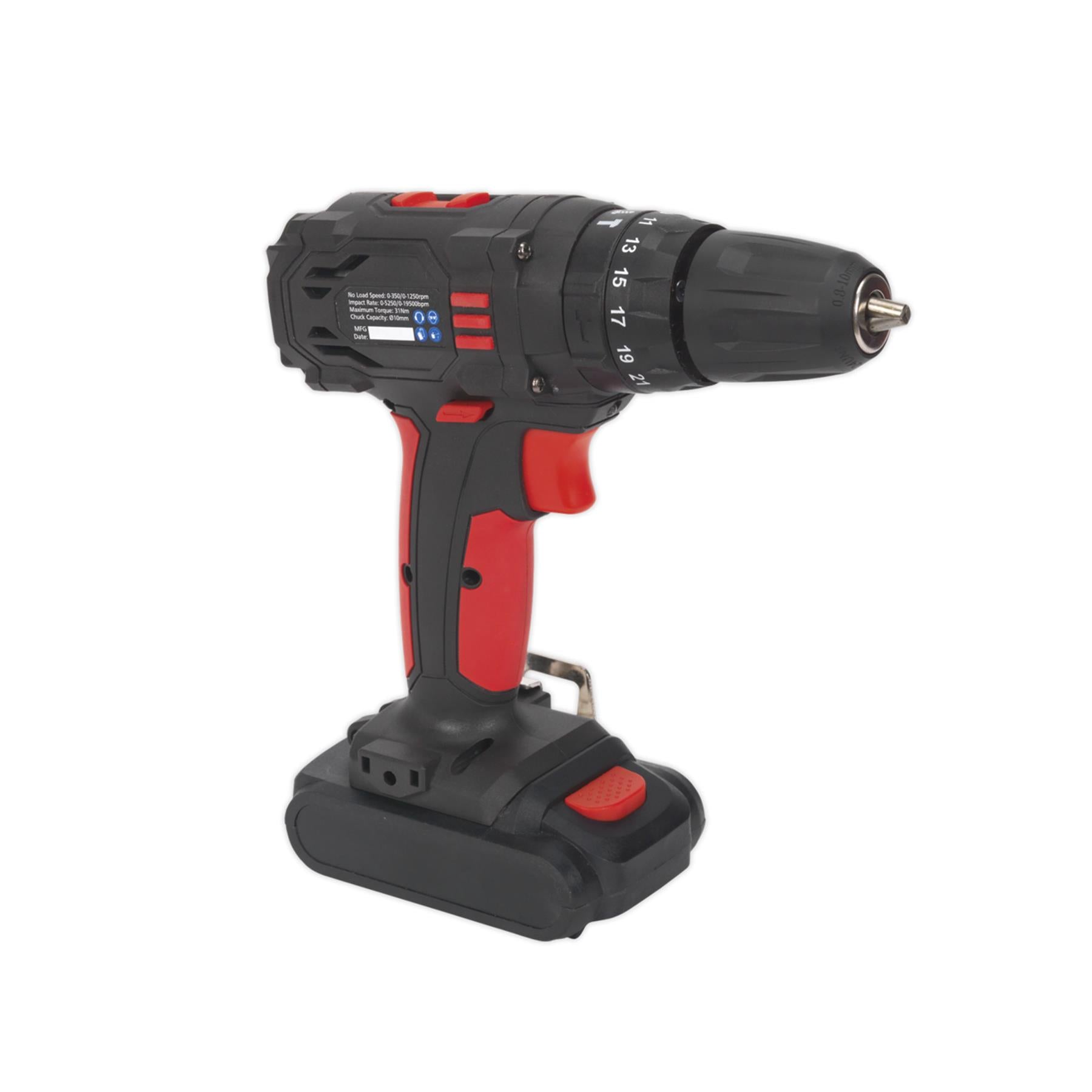 Sealey 18V Cordless Hammer Impact 1.5Ah Lithium-ion 2-Speed Fast Charger