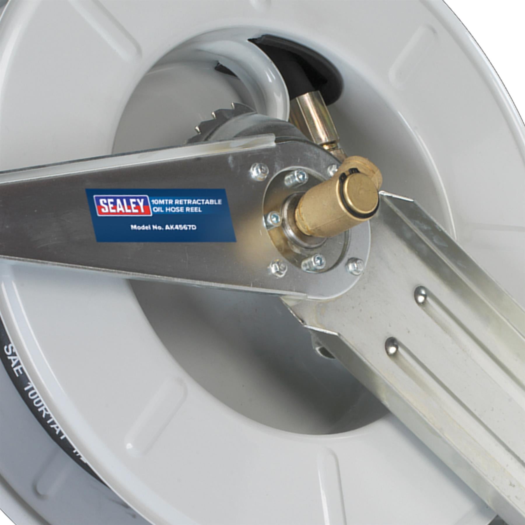 Sealey Oil Hose Reel Retractable 10m