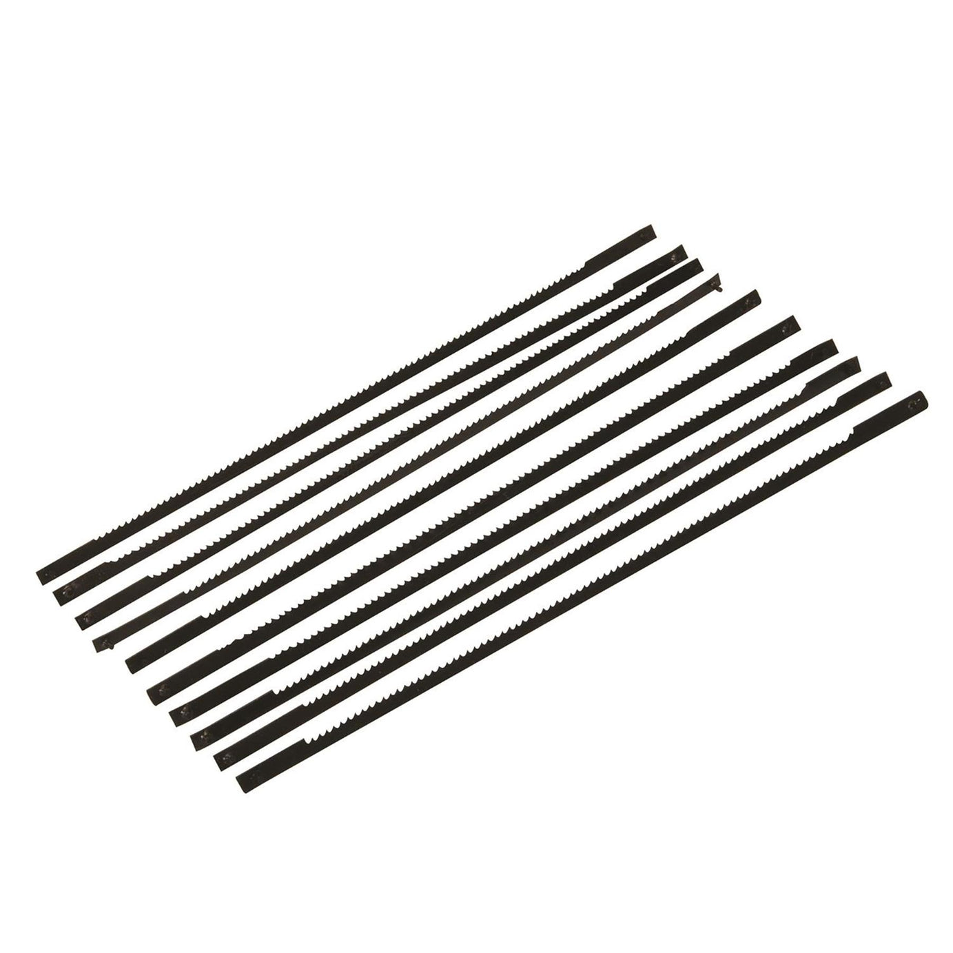 10 Scroll Saw Blades 21 Tpi 130mm Long Pin End Cutting Plastic Wood Metal