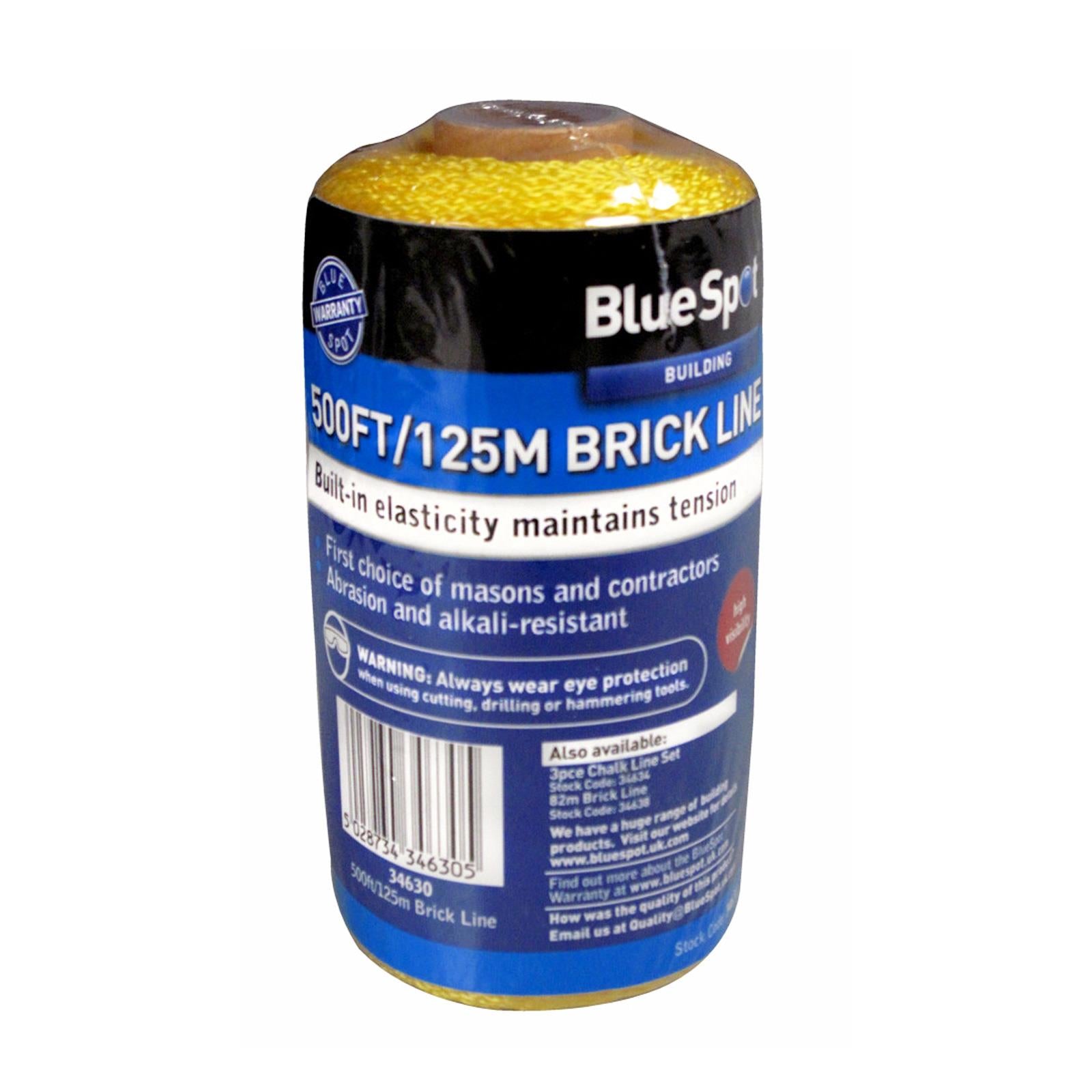 BlueSpot 150m (500ft) Builders Brick Line Hi-Vis Yellow Hi-Viz String