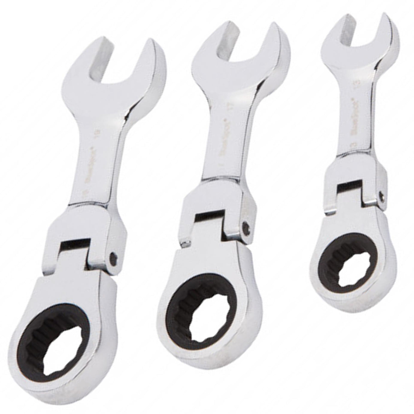 BlueSpot 5Pcs Stubby Ratchet Spanner Set Flexible Head Combination 10mm - 19mm
