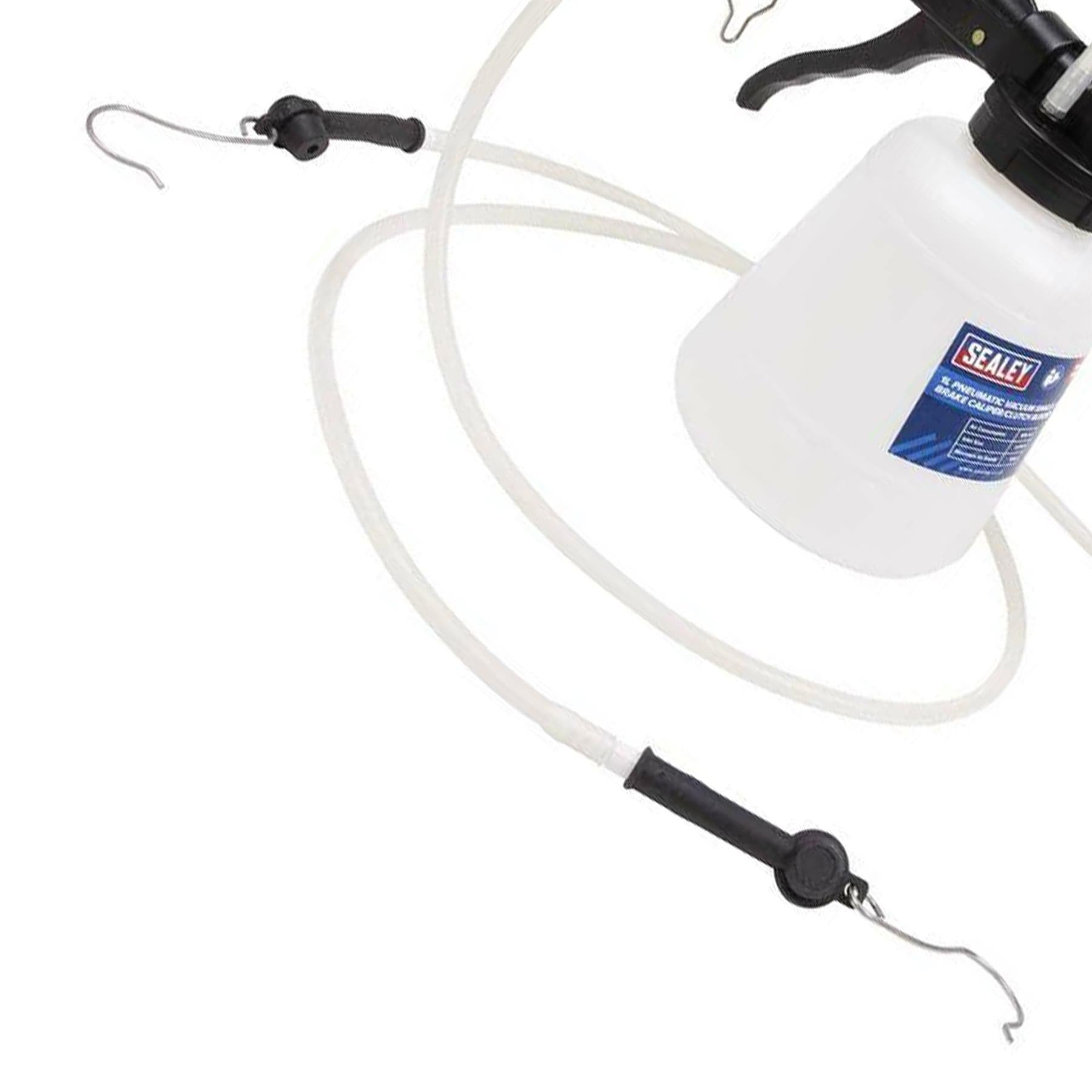 Sealey Brake Caliper/Clutch Bleeder 1L Pneumatic Vacuum Single/Twin